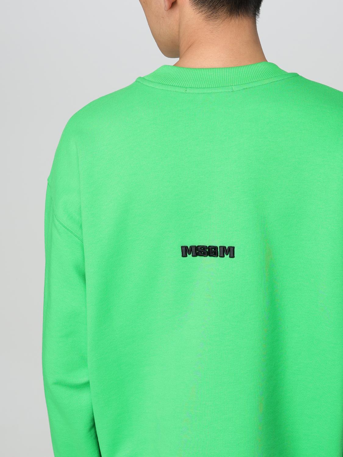 MSGM SWEATSHIRT: Sweatshirt men MSGM, Green - Img 4