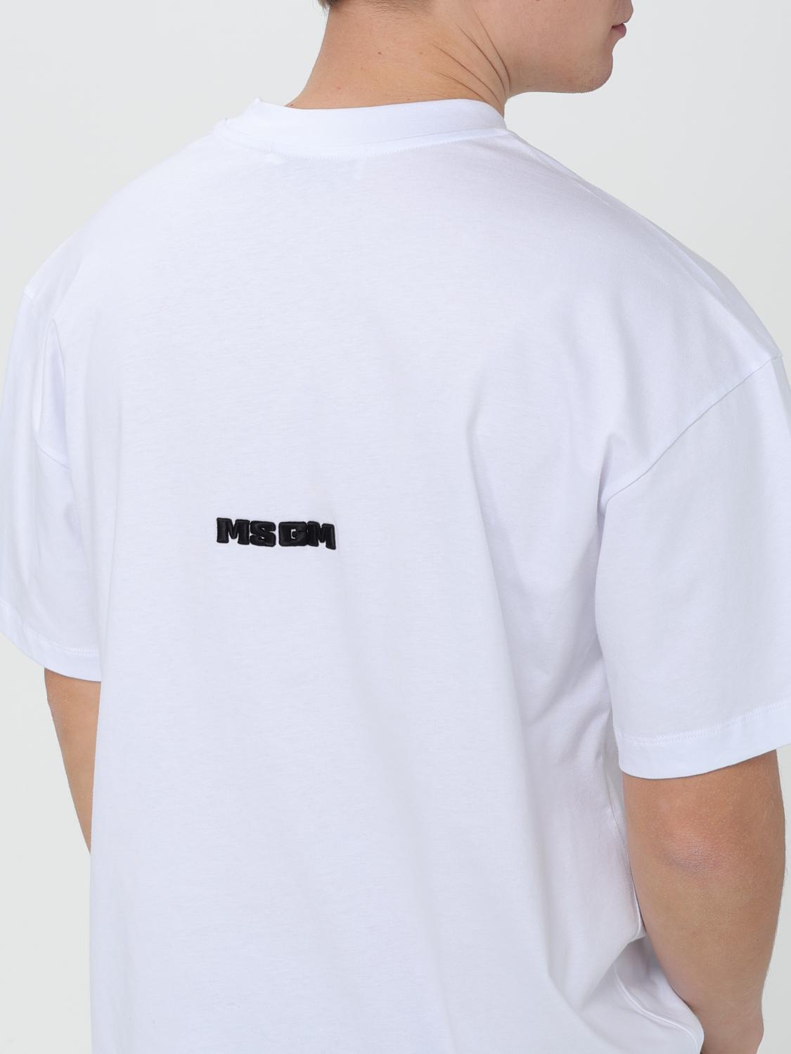 MSGM CAMISETA: Camiseta hombre MSGM, Blanco - Img 4