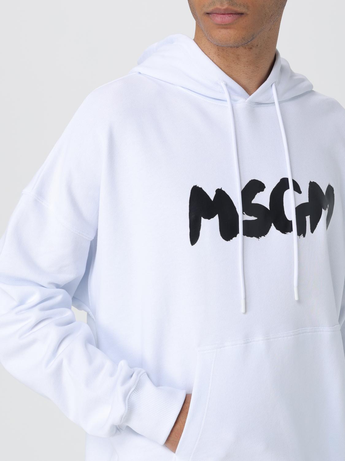MSGM FELPA: Felpa con cappuccio MSGM, Bianco - Img 4