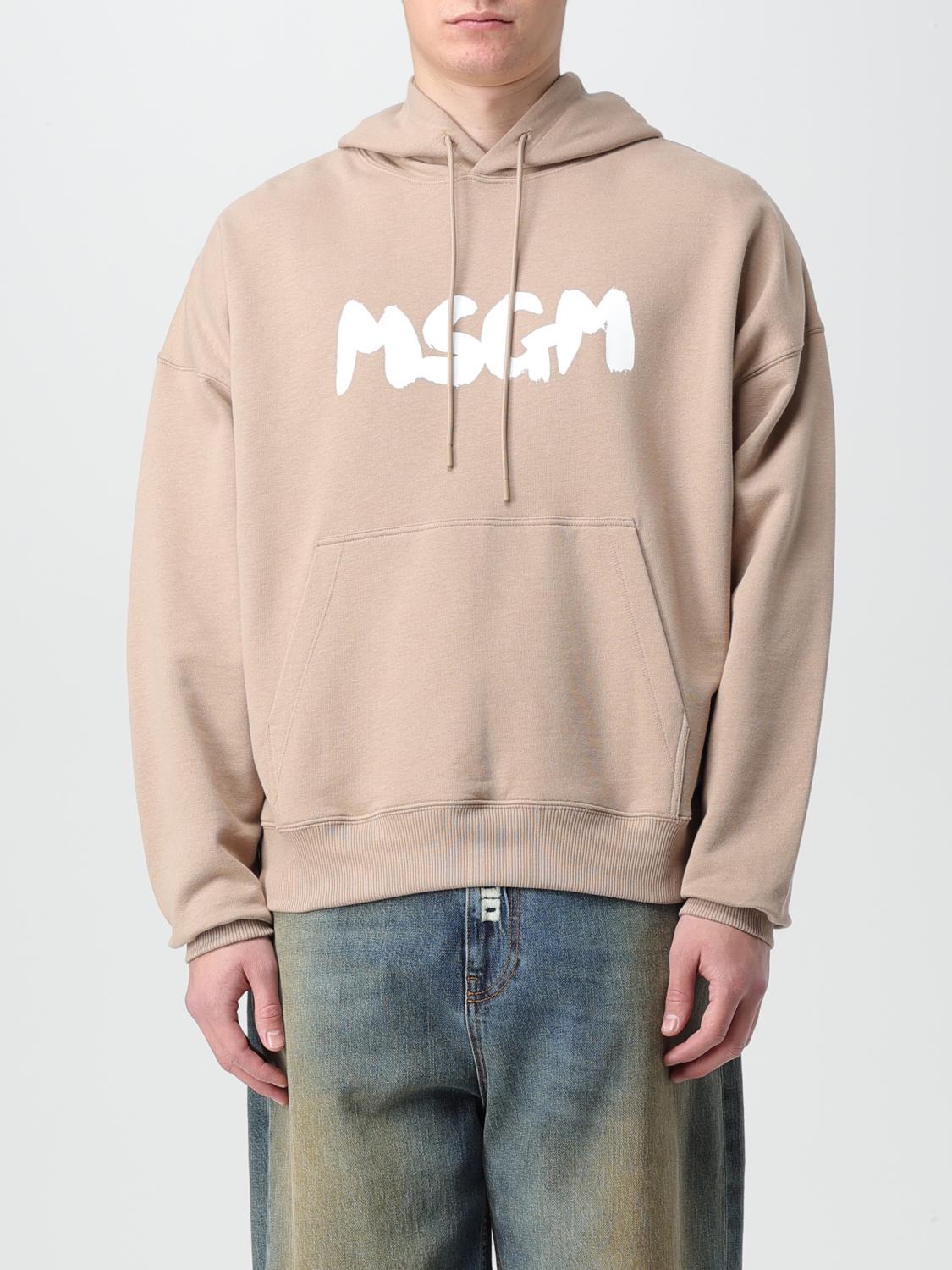 MSGM スウェットシャツ: スウェットシャツ メンズ MSGM, サンド - Img 1