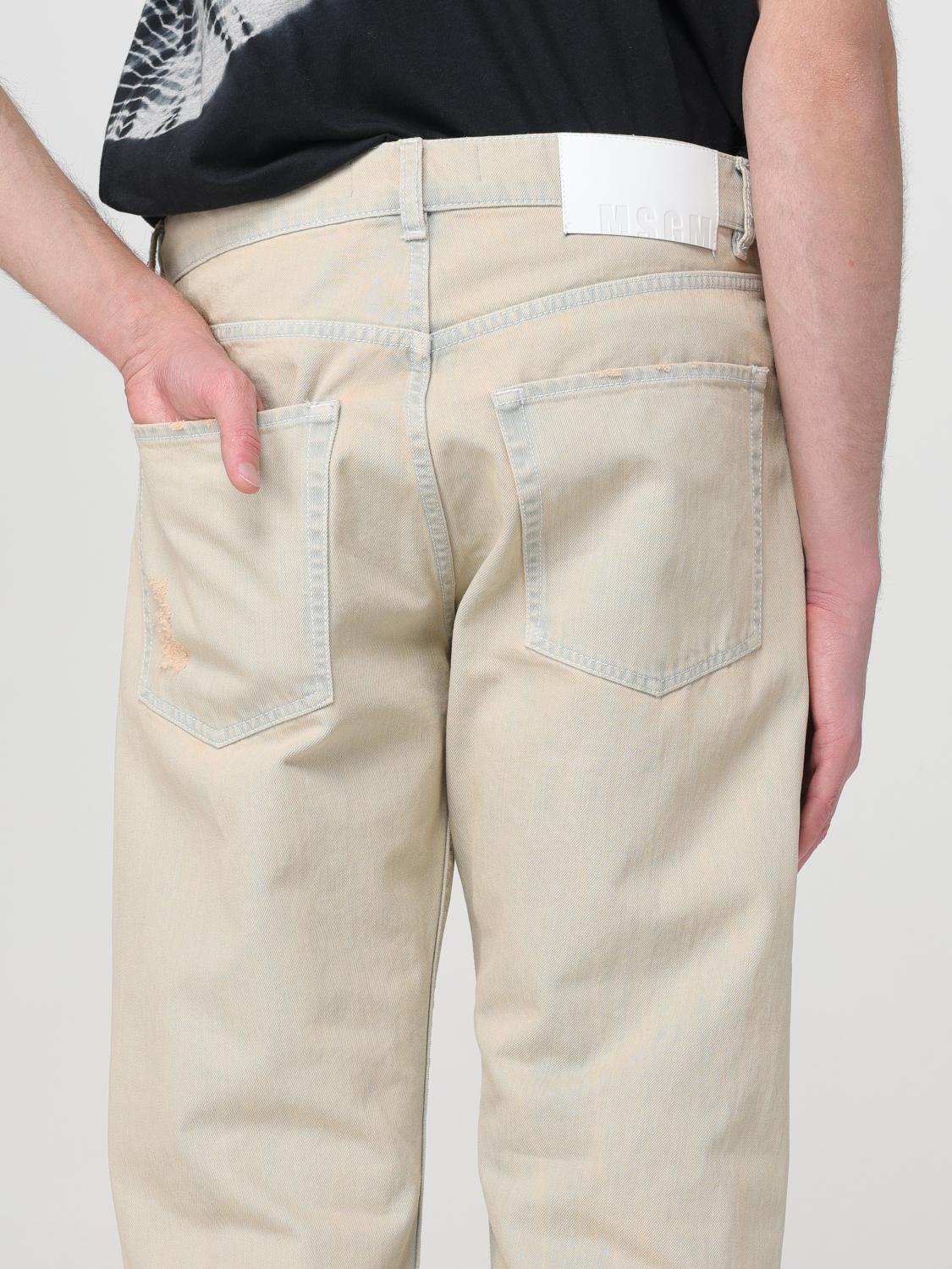 MSGM JEANS: Jeans uomo MSGM, Sabbia - Img 4