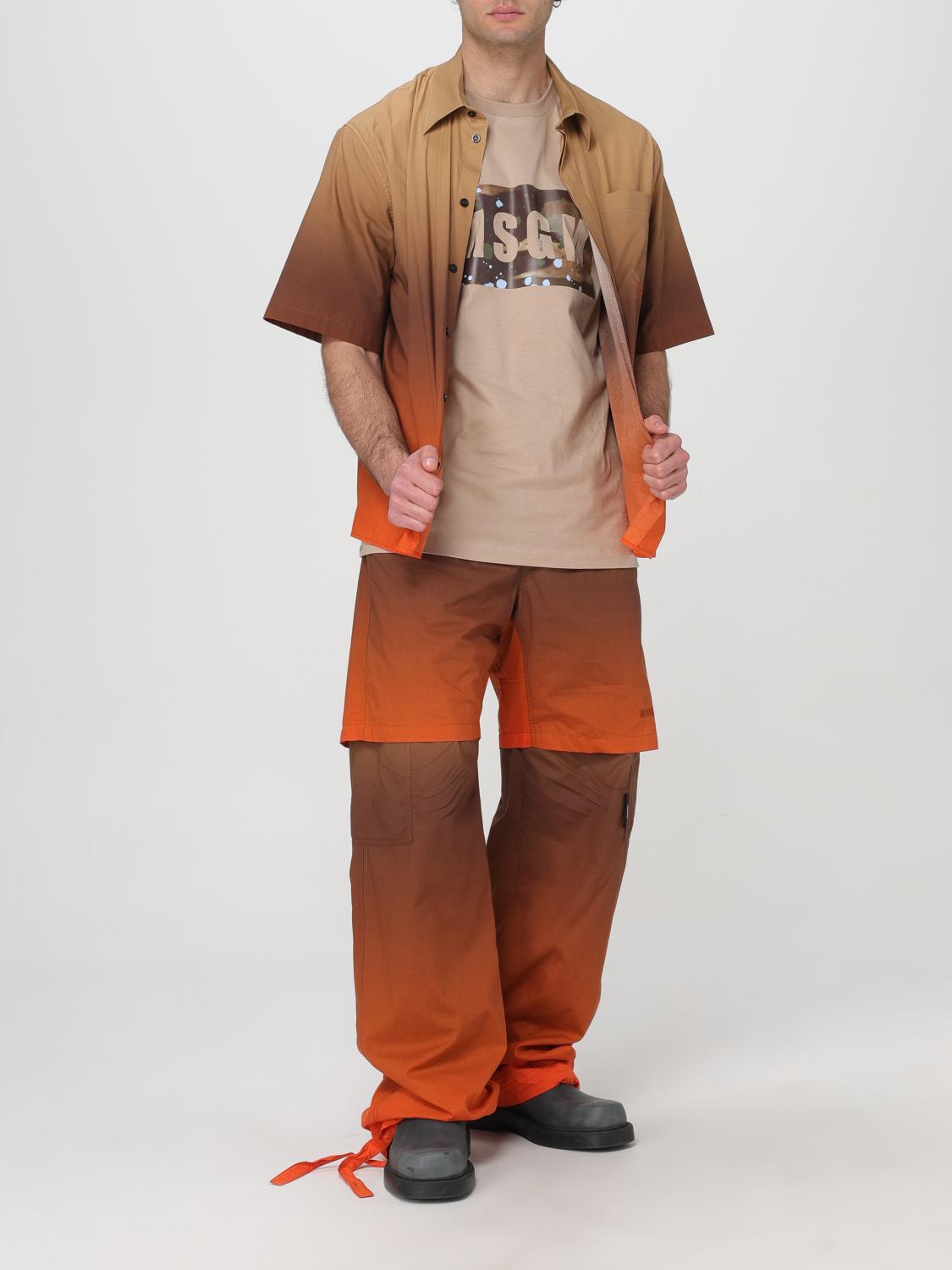 MSGM 쇼츠: 쇼츠 남성 MSGM, 베이지 - Img 2
