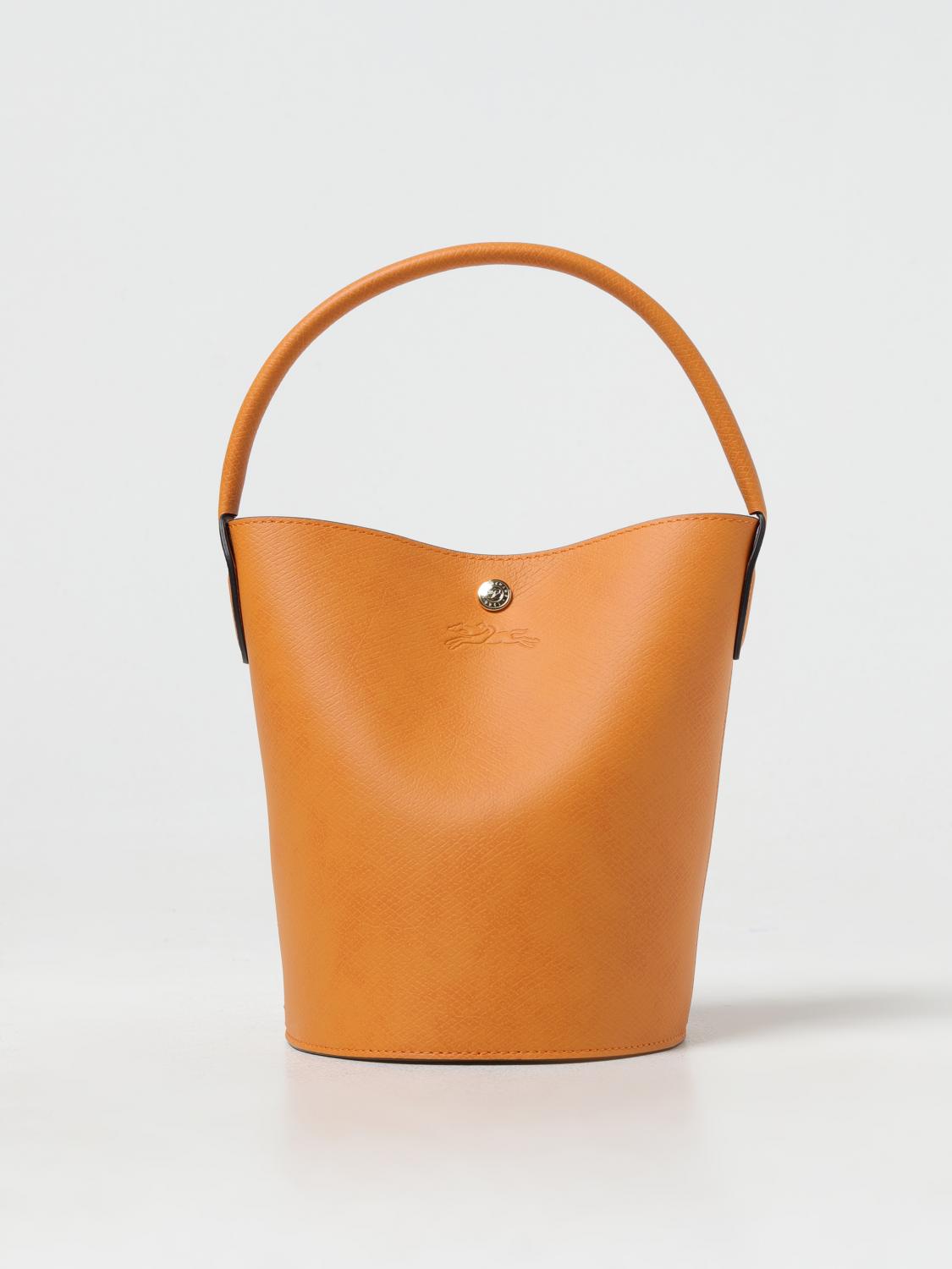 LONGCHAMP BORSA MINI: Borsa Épure S Longchamp in pelle a grana, Ocra - Img 1
