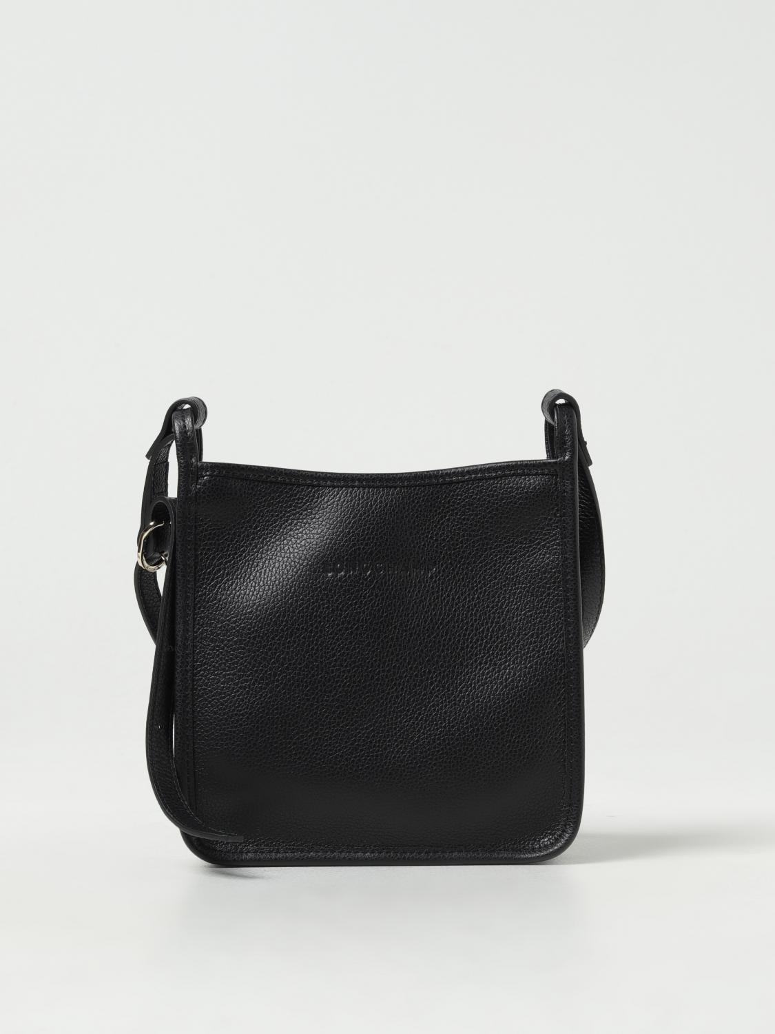 Longchamp Le Foulonné bag in grained leather - Black | 10138021