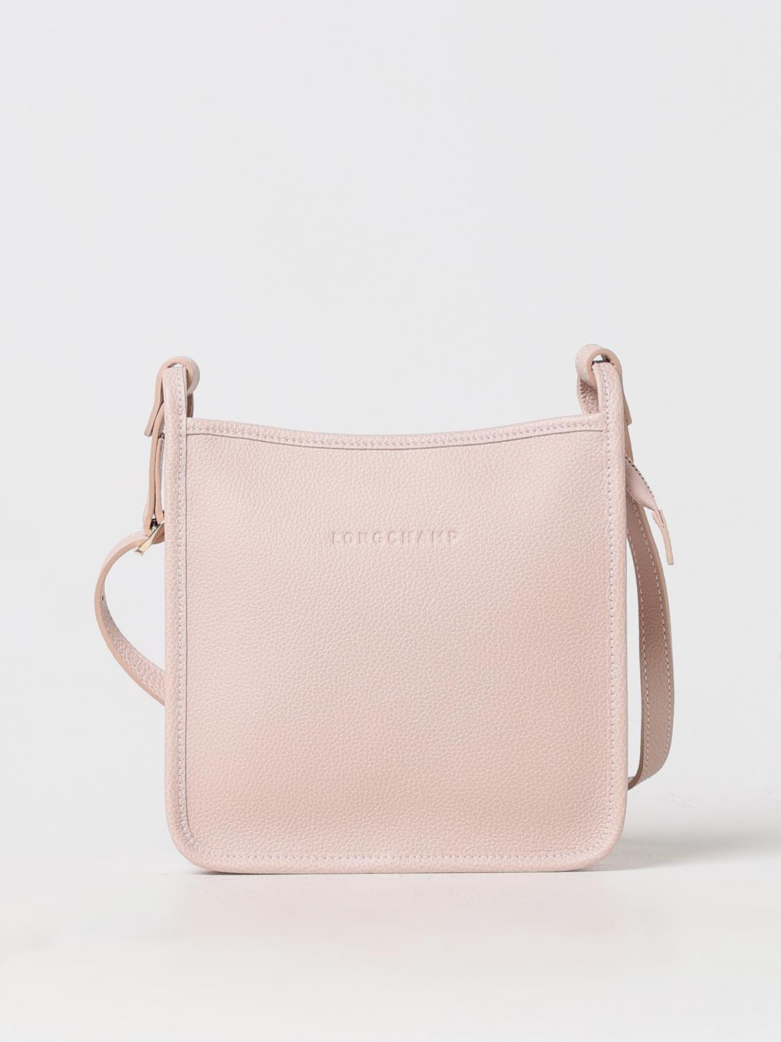 LONGCHAMP BORSA MINI: Borsa Le Foulonné Longchamp in pelle a grana, Nudo - Img 1