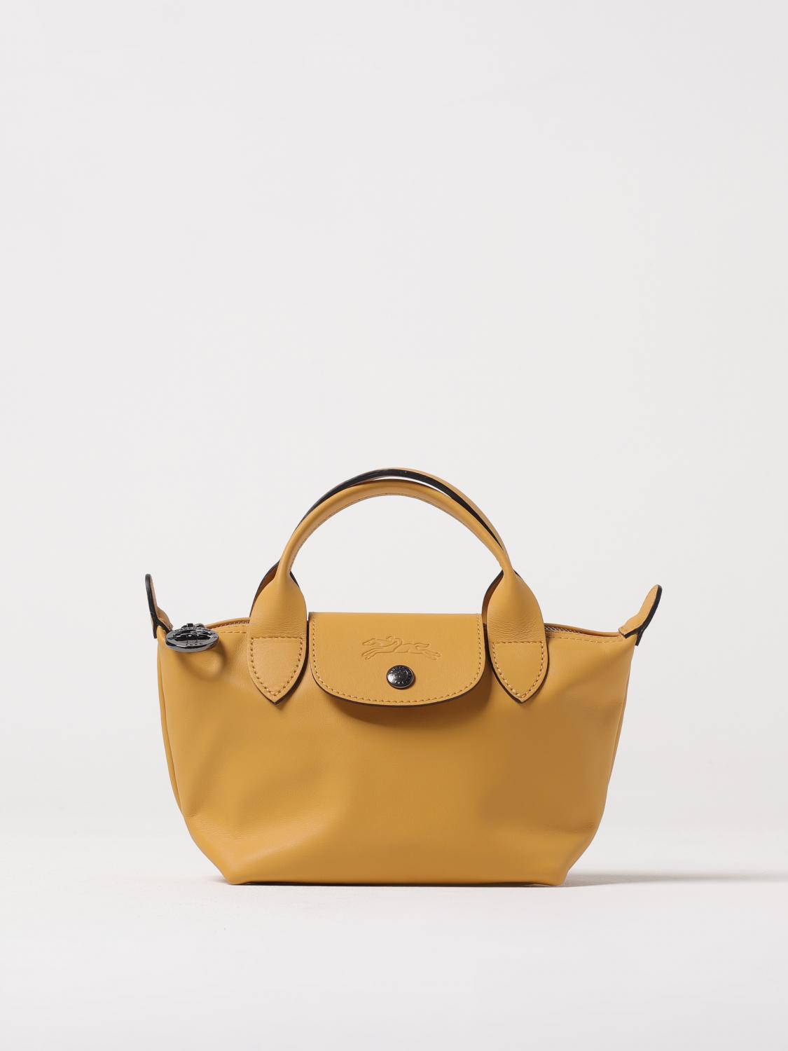 LONGCHAMP MINI BAG: Longchamp Le Pliage Xtra leather bag with shoulder strap, Honey - Img 1