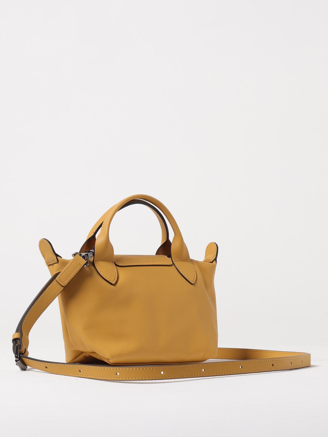 LONGCHAMP MINI BAG: Longchamp Le Pliage Xtra leather bag with shoulder strap, Honey - Img 2