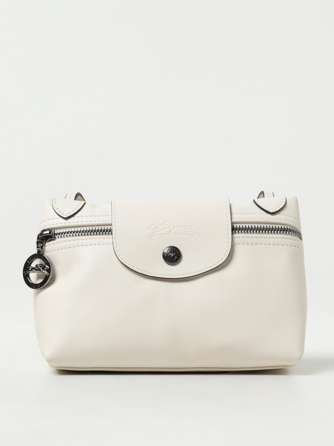 LONGCHAMP CROSSBODY BAG: Longchamp Le Pliage Xtra leather bag with shoulder strap, Yellow Cream - Img 1