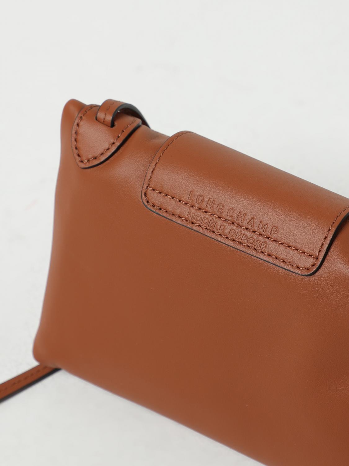 LONGCHAMP BORSA A TRACOLLA: Borsa Le Pliage Xtra Longchamp in pelle con tracolla, Cuoio - Img 3