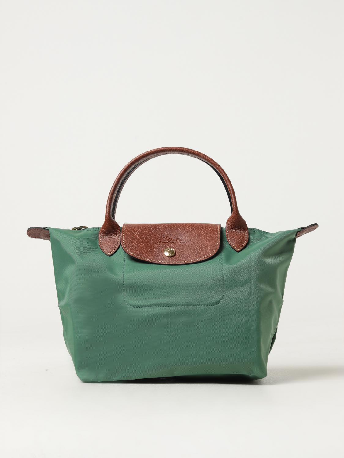 LONGCHAMP BORSA MINI: Borsa Le Pliage Original S Longchamp in nylon, Verde - Img 1