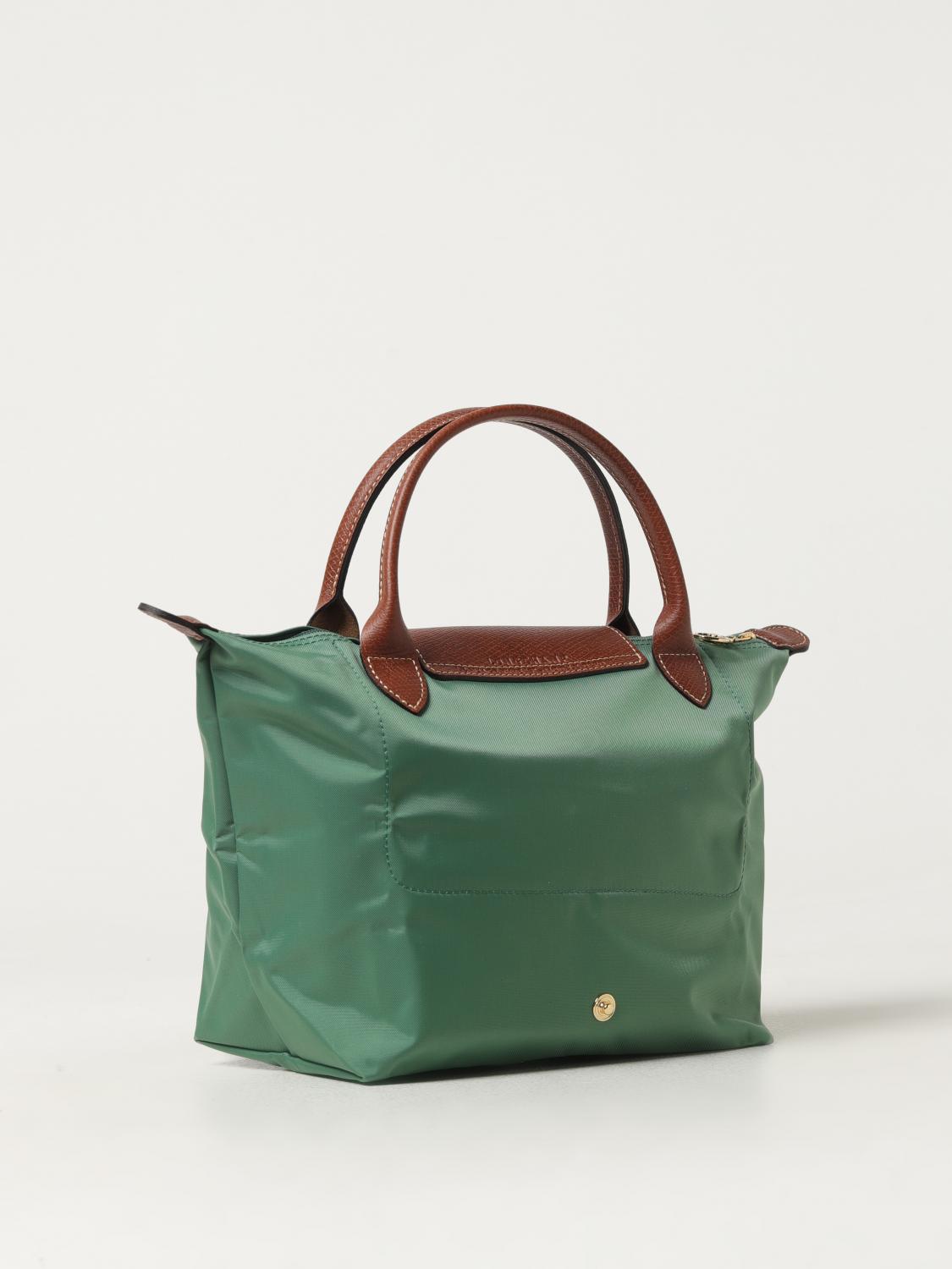 LONGCHAMP BORSA MINI: Borsa Le Pliage Original S Longchamp in nylon, Verde - Img 2