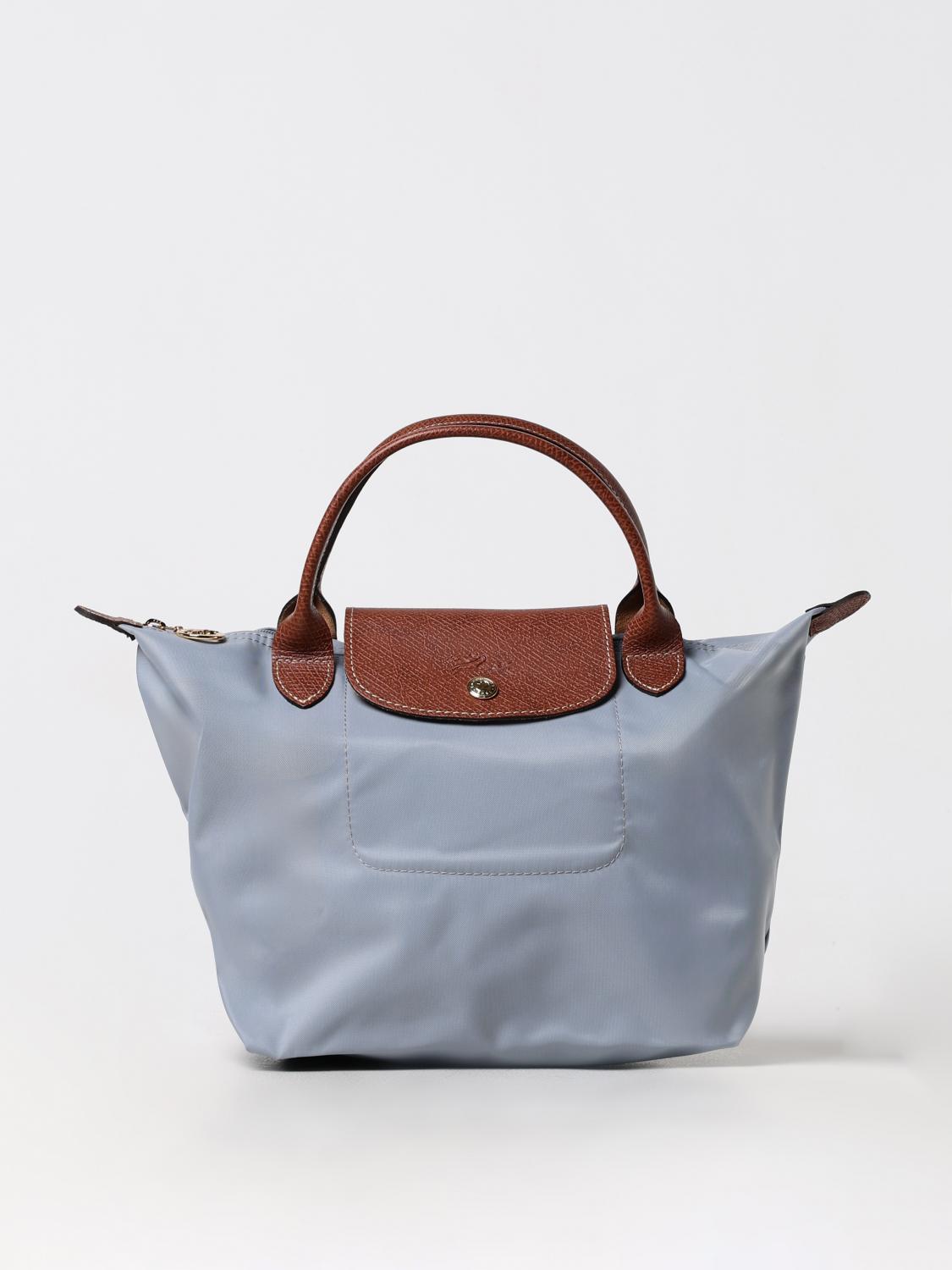 LONGCHAMP BORSA MINI: Borsa Le Pliage Original S Longchamp in nylon, Grigio - Img 1