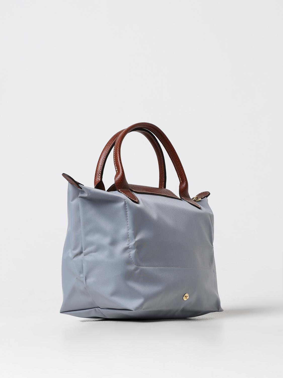 LONGCHAMP BORSA MINI: Borsa Le Pliage Original S Longchamp in nylon, Grigio - Img 2