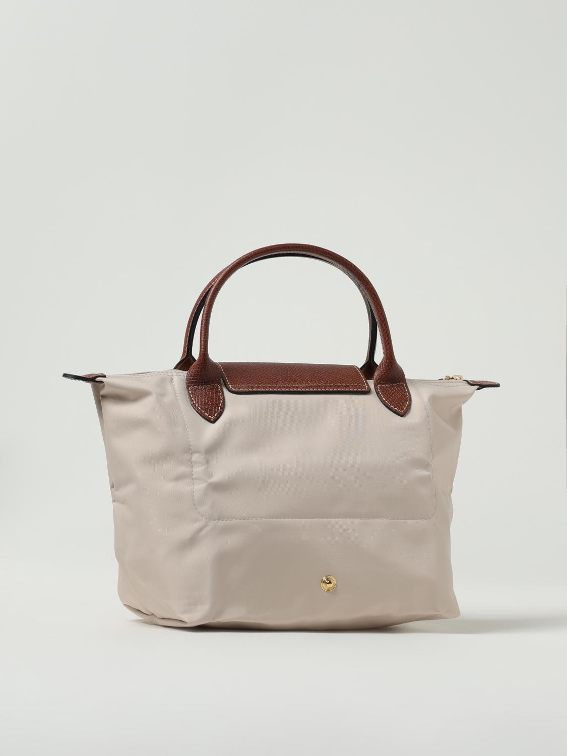 LONGCHAMP BORSA MINI: Borsa Le Pliage Original S Longchamp in nylon, Avorio - Img 2
