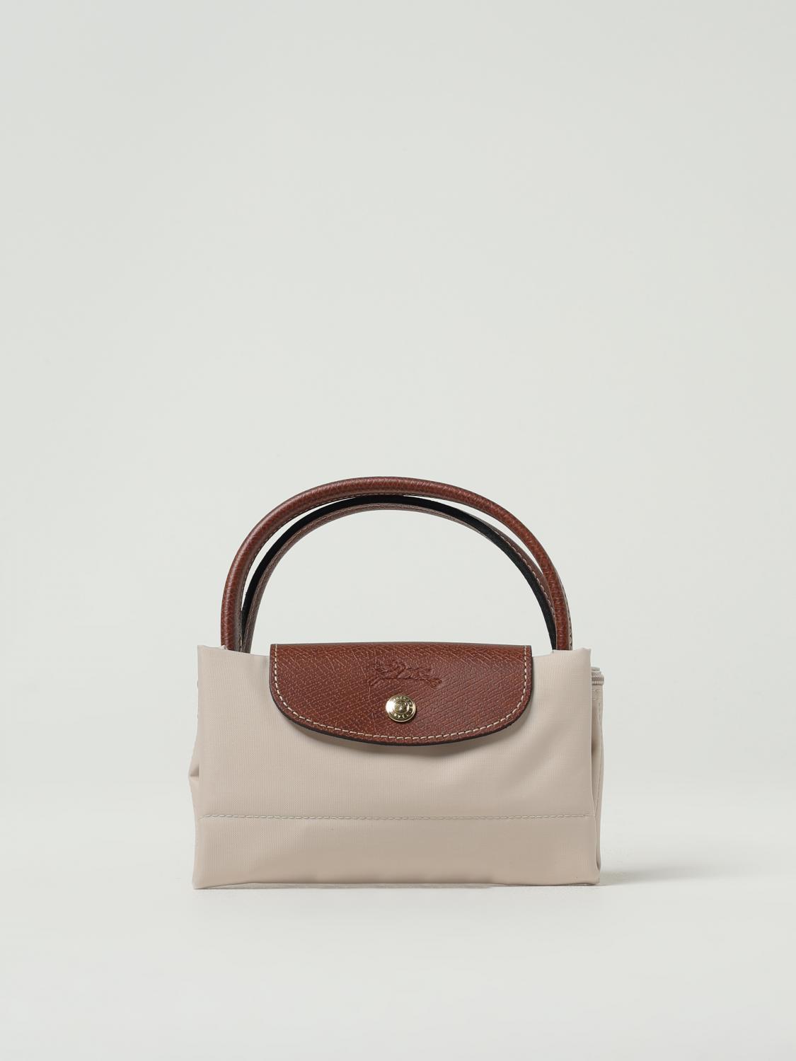 LONGCHAMP BORSA MINI: Borsa Le Pliage Original S Longchamp in nylon, Avorio - Img 4