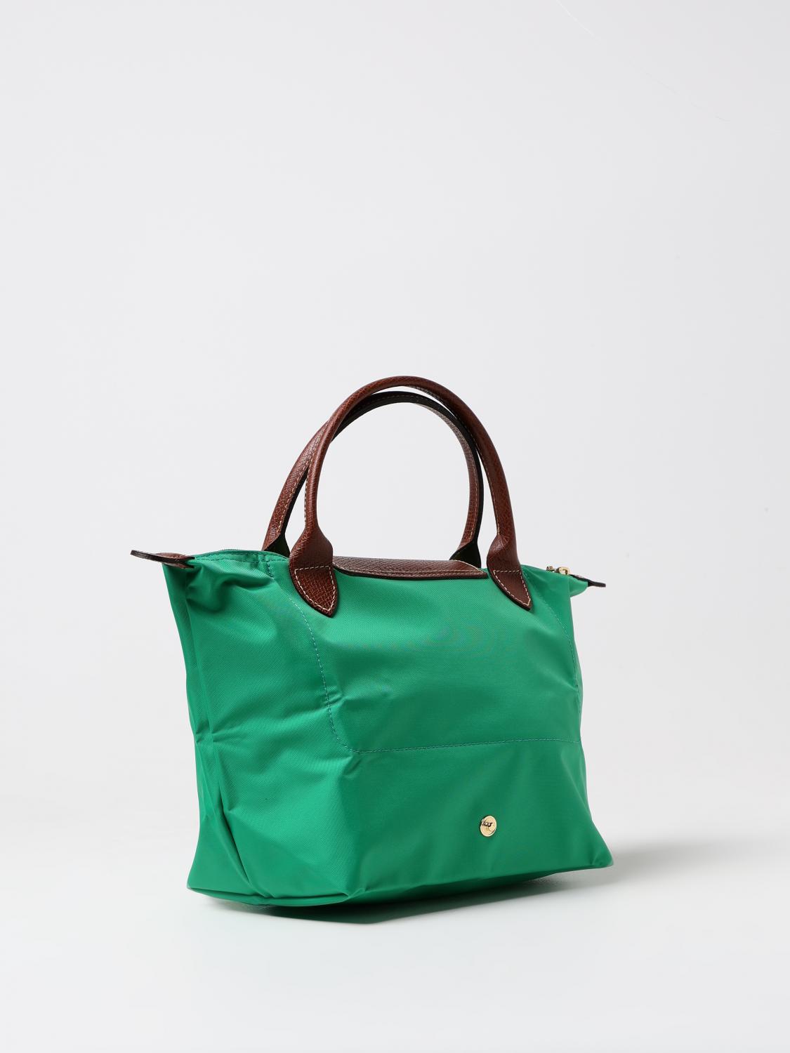 LONGCHAMP BORSA MINI: Borsa Le Pliage Original S Longchamp in nylon, Smeraldo - Img 2