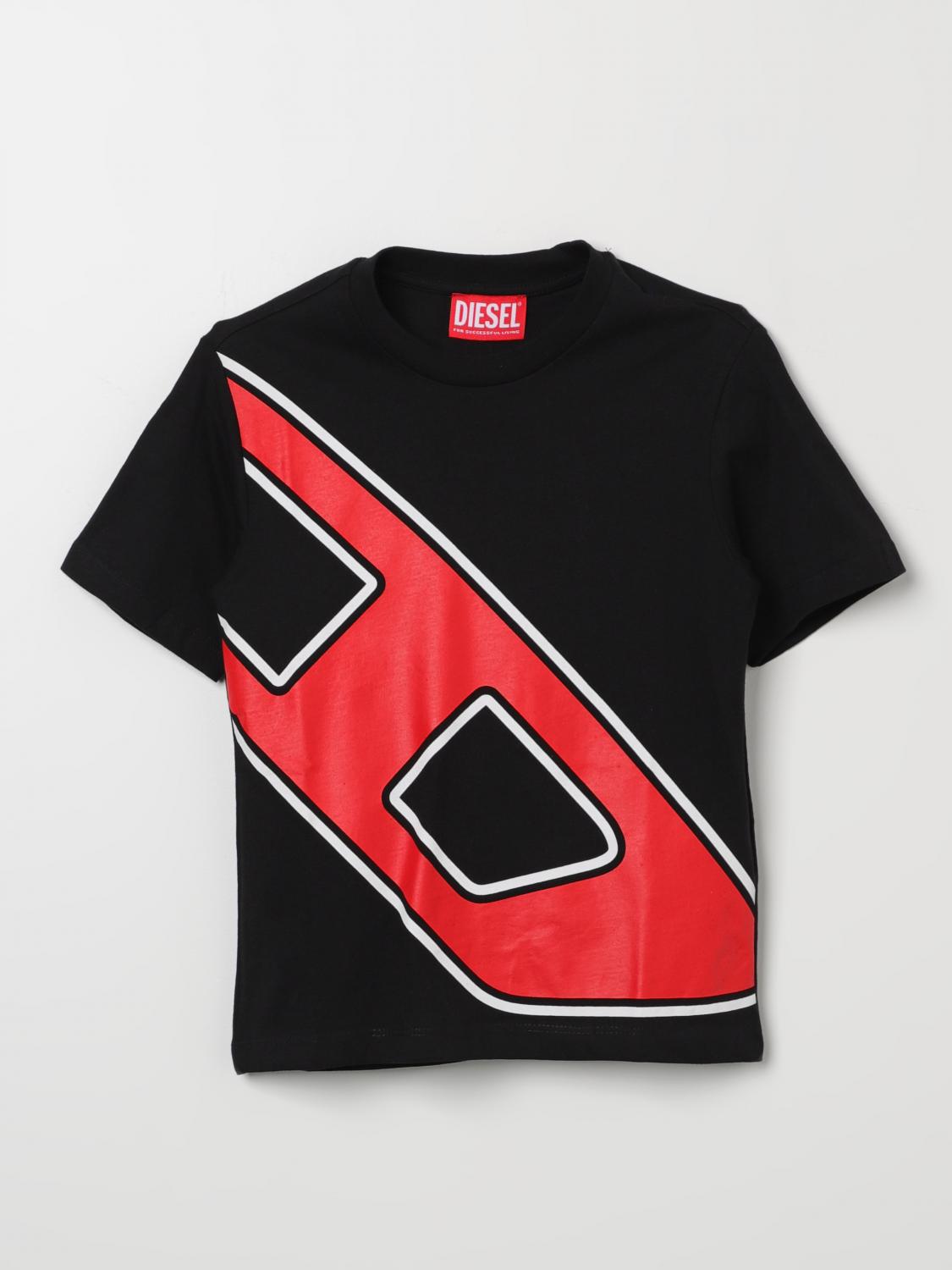 Diesel Outlet: T-shirt kids - Black | Diesel t-shirt
