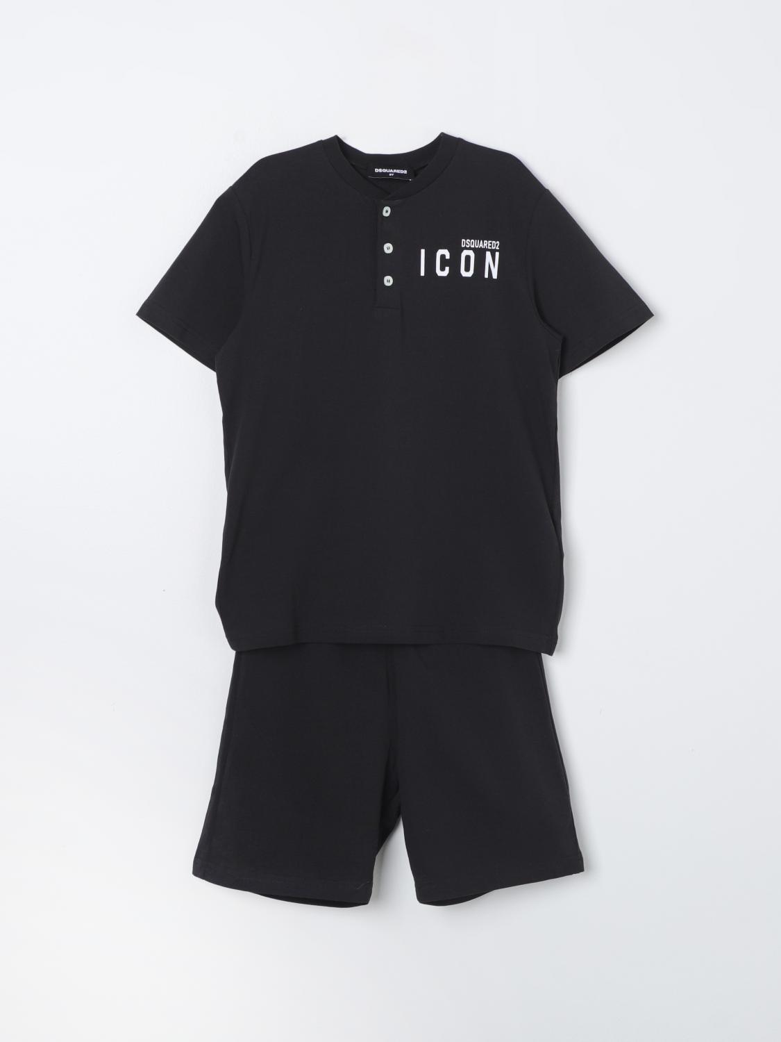 DSQUARED2: Clothing set kids Junior Black Dsquared2 clothing