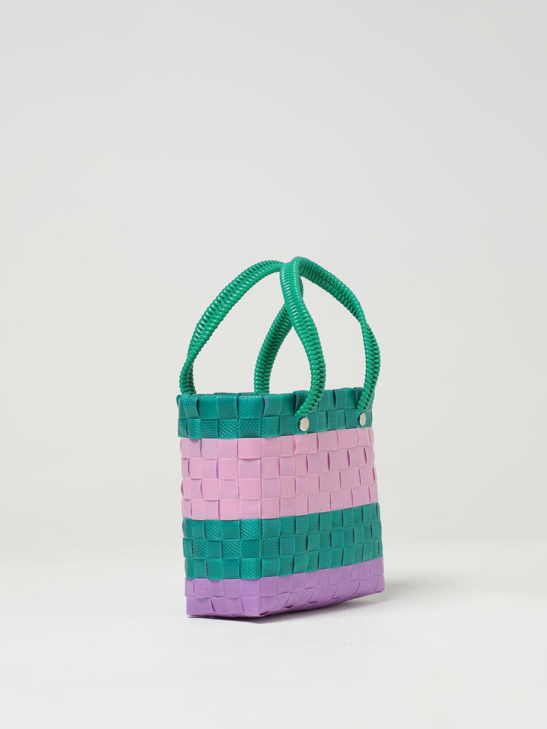MARNI BAG: Marni bag in woven polypropylene, Pink - Img 2