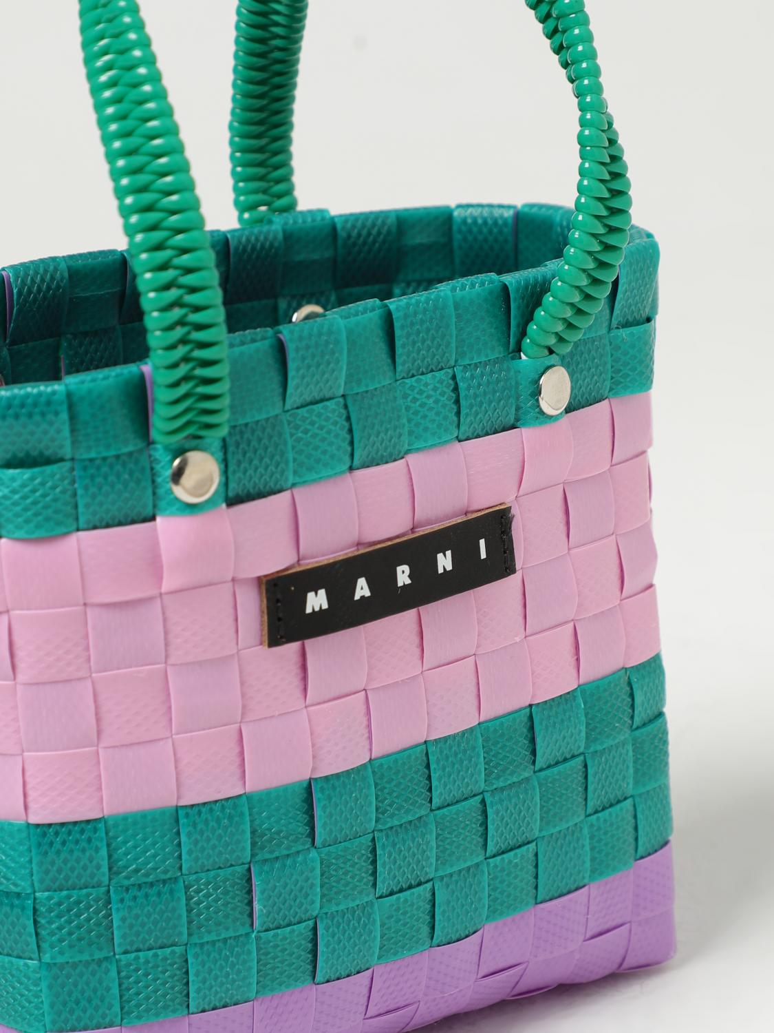 MARNI BAG: Marni bag in woven polypropylene, Pink - Img 3