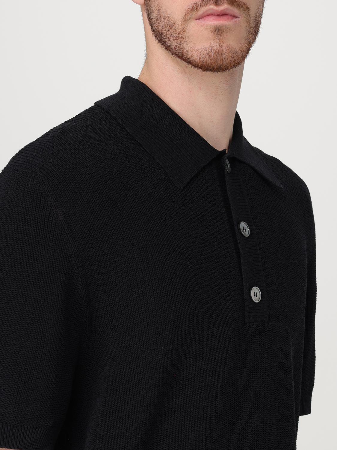 OUR LEGACY: Polo shirt men - Black | Our Legacy polo shirt