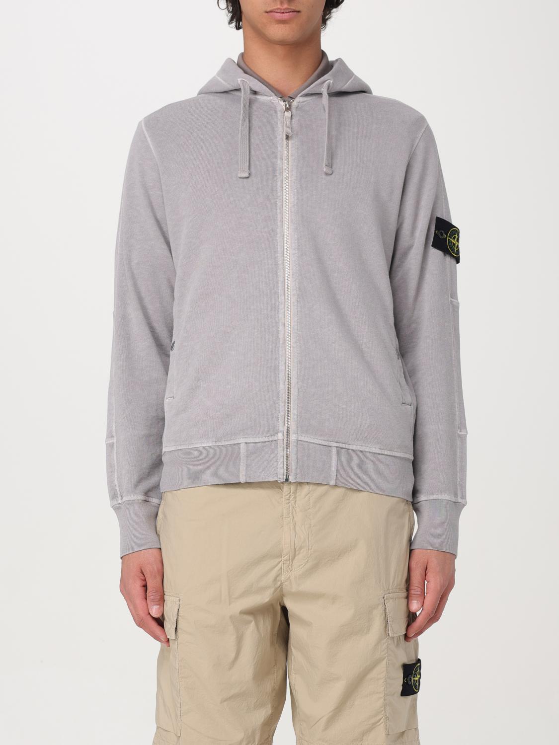 STONE ISLAND:スウェットシャツ メンズ - グレー | GIGLIO.COM STONE ISLAND:スウェットシャツ メンズ - グレー | GIGLIO.COM