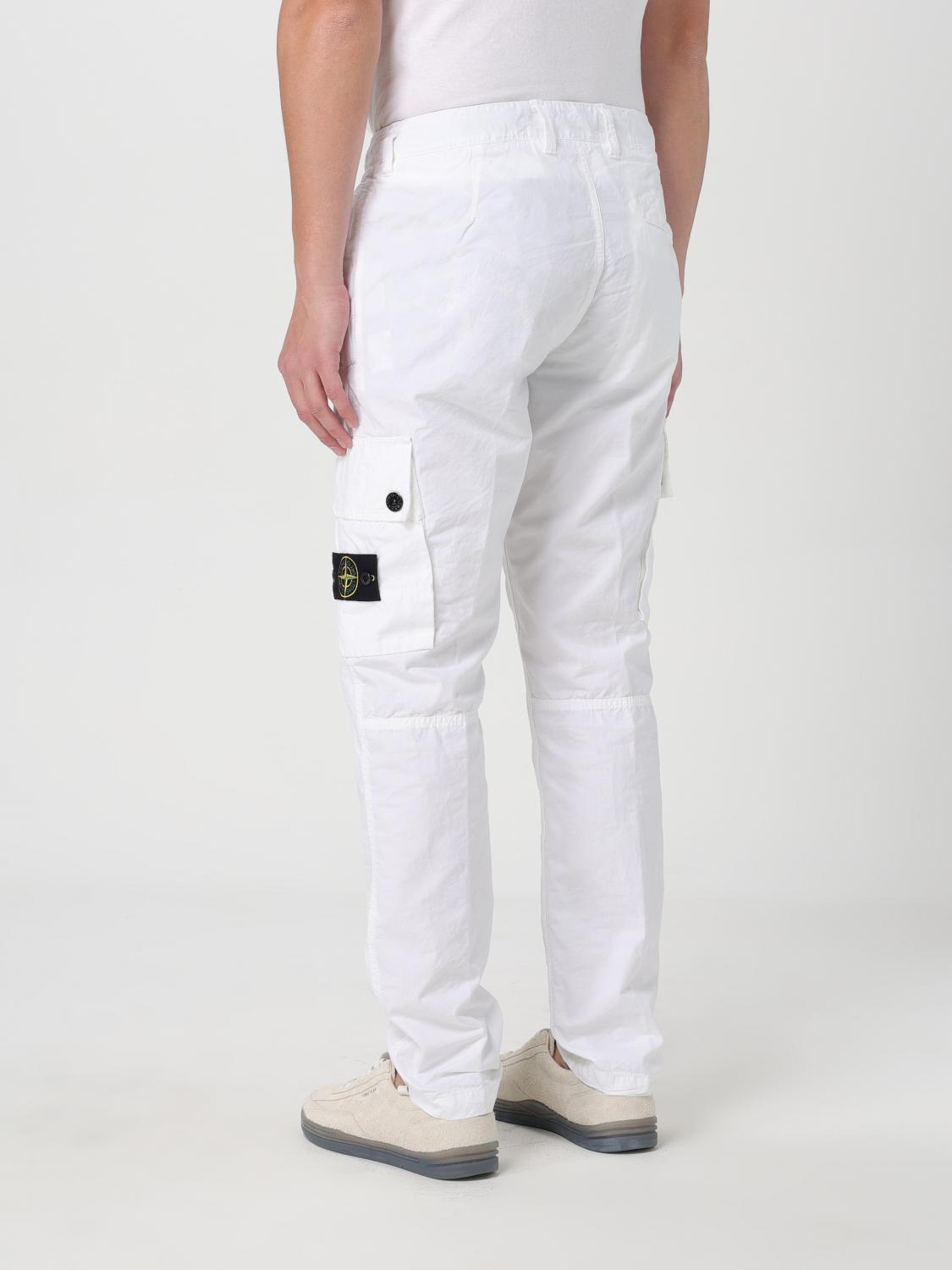 STONE ISLAND パンツ: パンツ メンズ Stone Island, ホワイト - Img 3