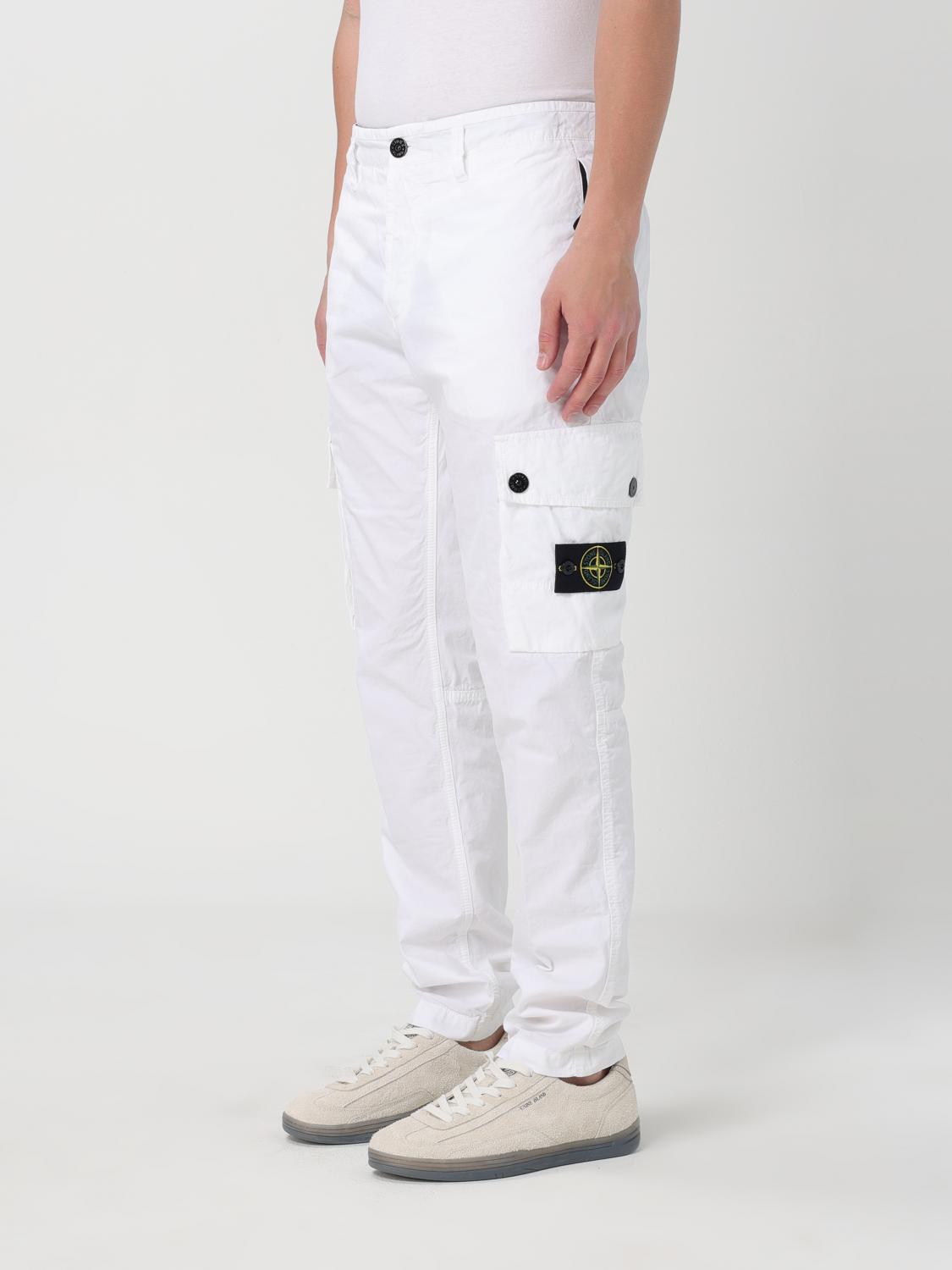 STONE ISLAND パンツ: パンツ メンズ Stone Island, ホワイト - Img 4