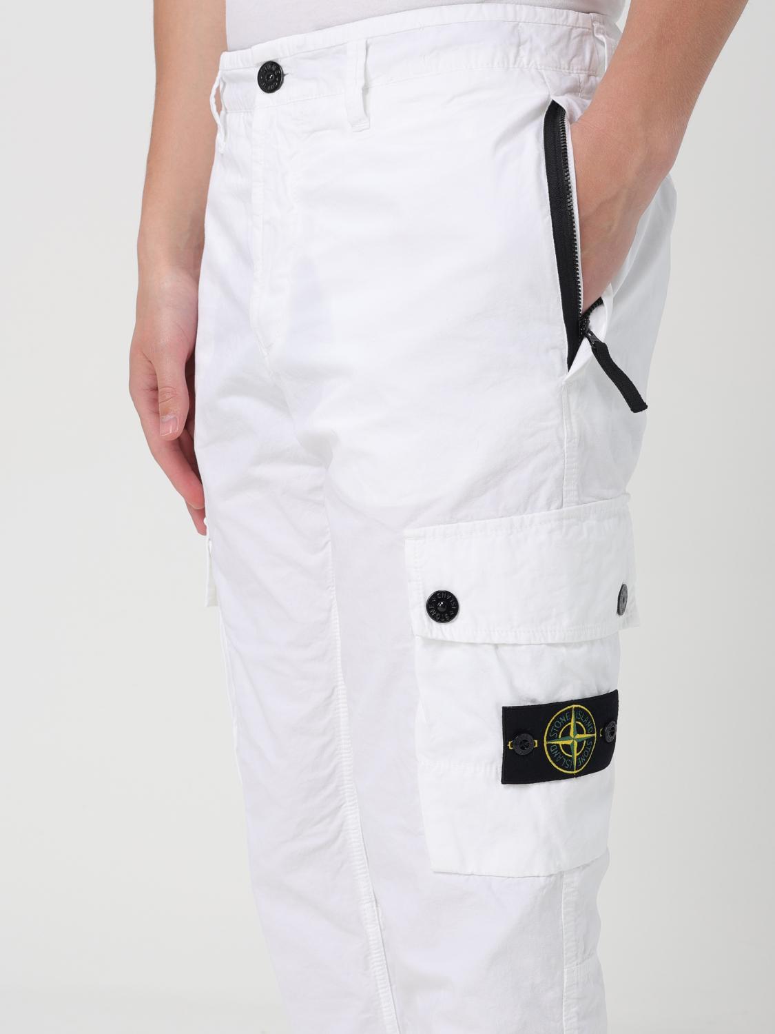 STONE ISLAND パンツ: パンツ メンズ Stone Island, ホワイト - Img 5