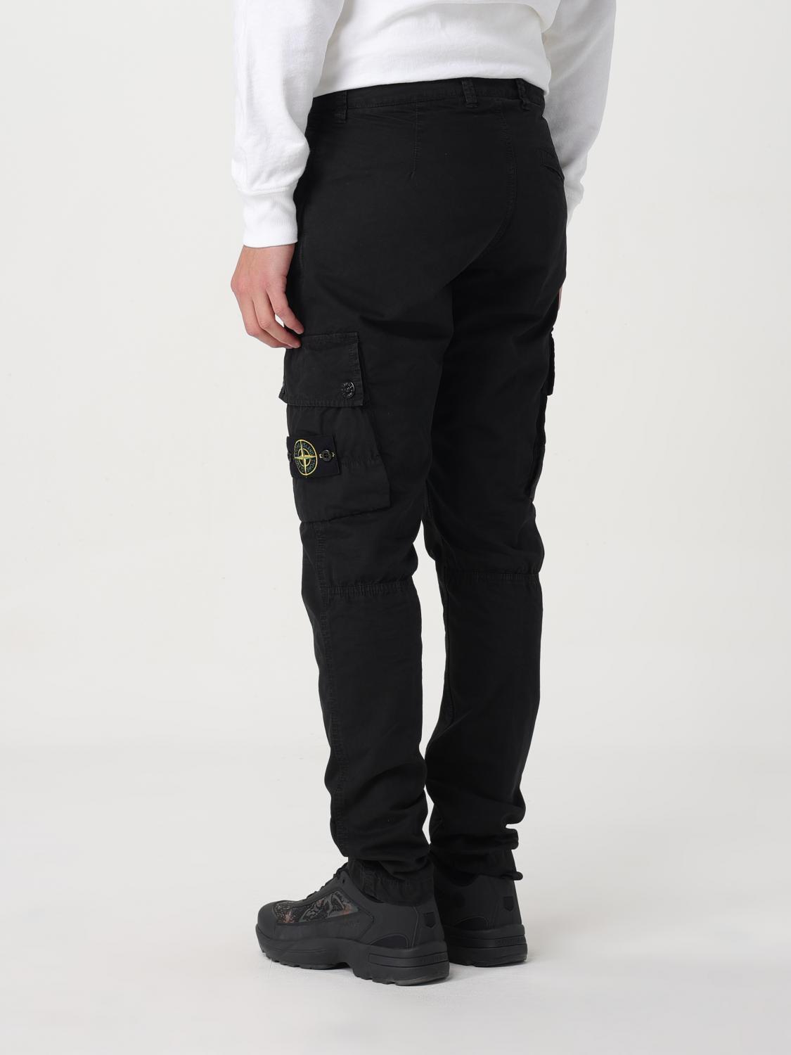 STONE ISLAND PANTS: Pants men Stone Island, Black - Img 3
