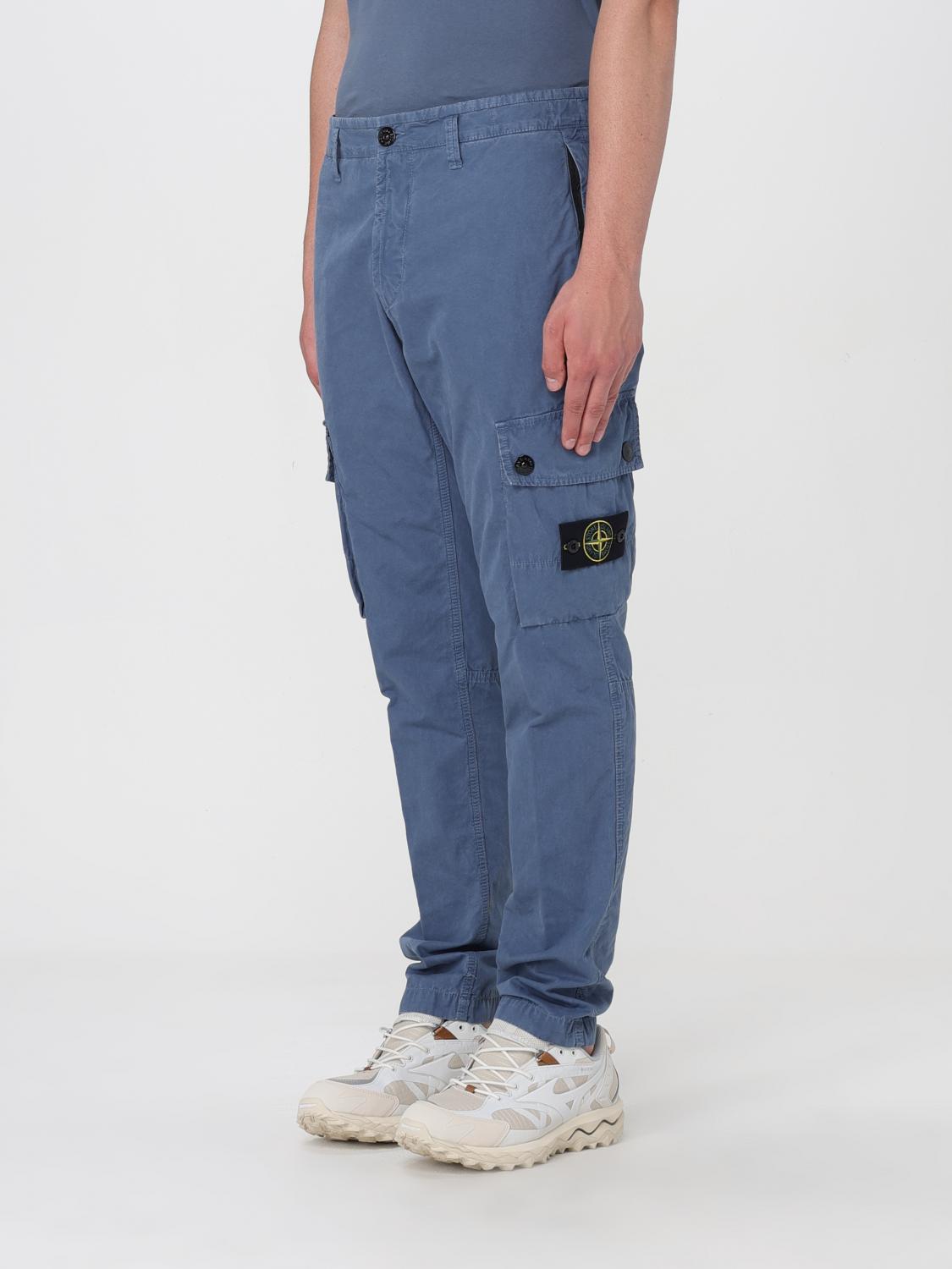 STONE ISLAND 팬츠: 팬츠 남성 Stone Island, 블루 - Img 4
