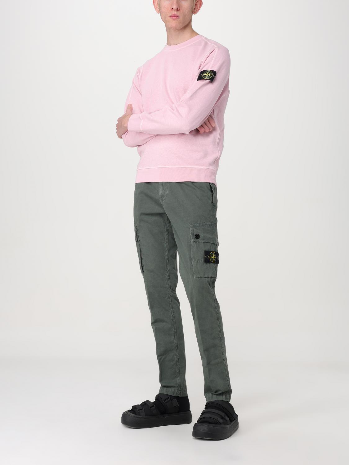STONE ISLAND 팬츠: 팬츠 남성 Stone Island, 그린 - Img 2