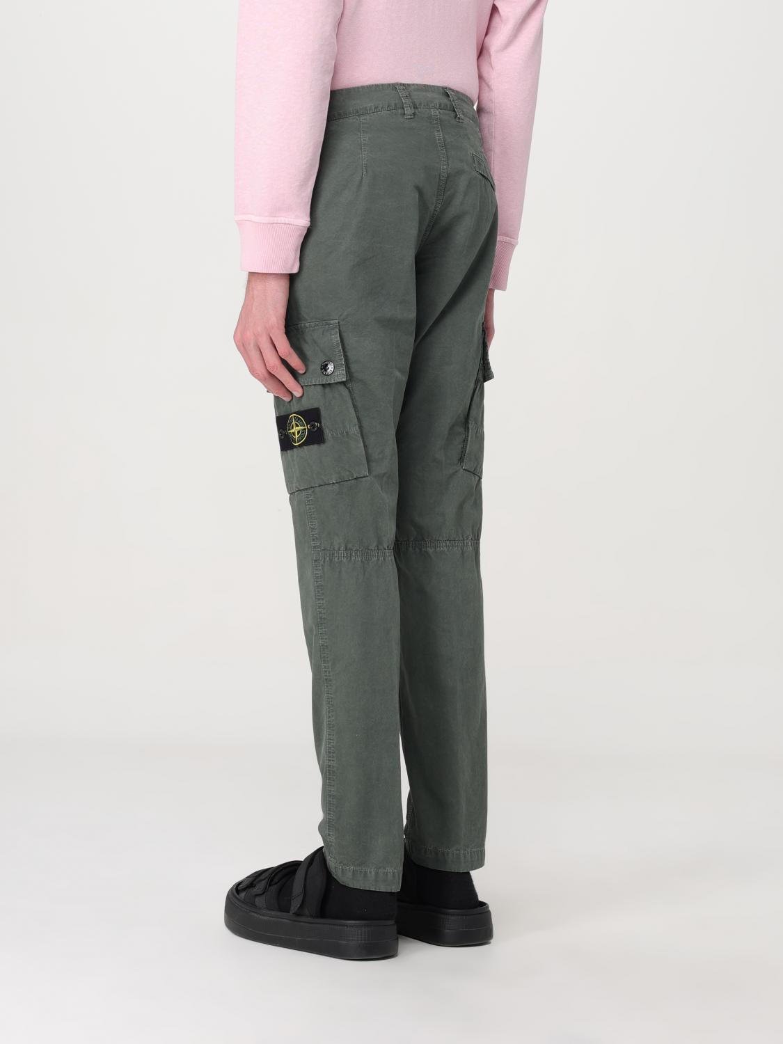 STONE ISLAND 팬츠: 팬츠 남성 Stone Island, 그린 - Img 3
