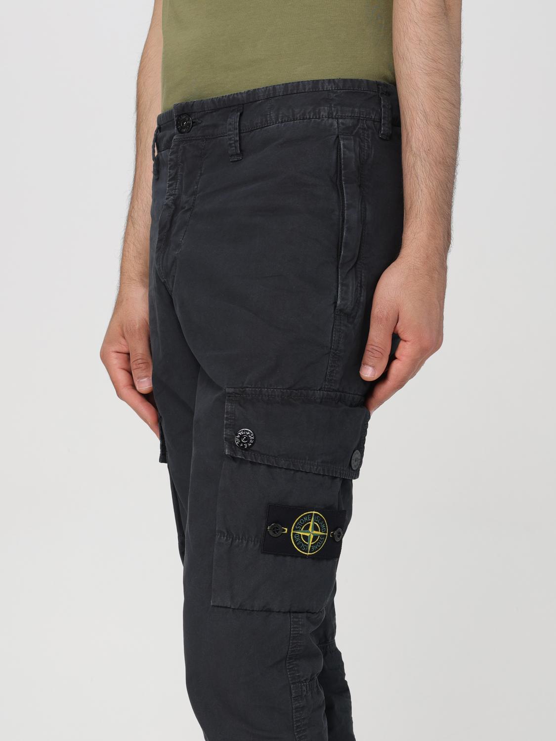 STONE ISLAND 팬츠: 팬츠 남성 Stone Island, 그레이 - Img 5
