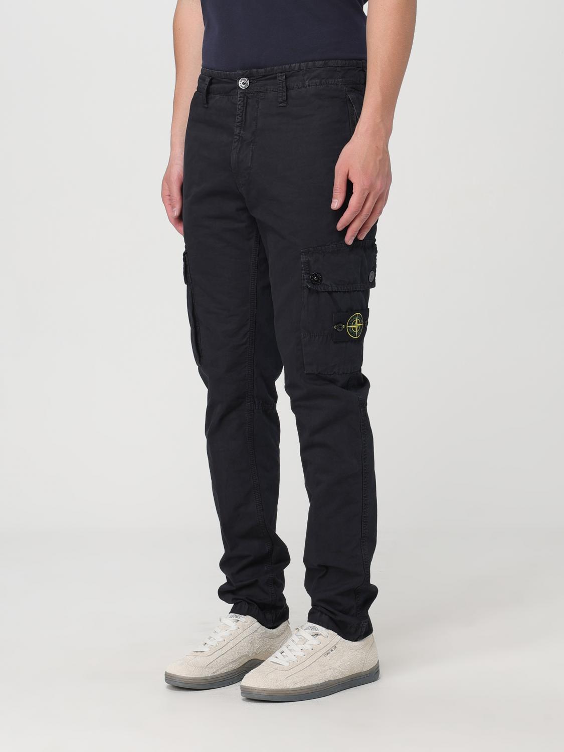 STONE ISLAND 팬츠: 팬츠 남성 Stone Island, 네이비 - Img 4