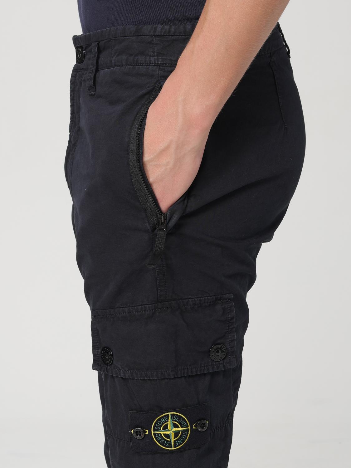 STONE ISLAND 팬츠: 팬츠 남성 Stone Island, 네이비 - Img 5