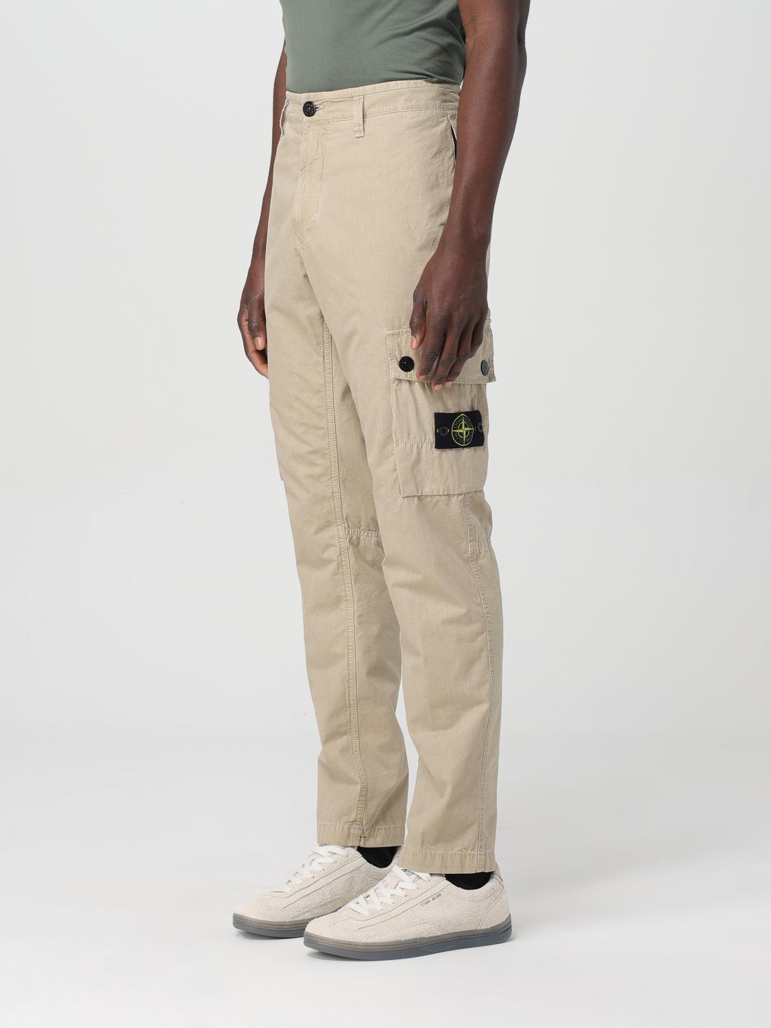 STONE ISLAND パンツ: パンツ メンズ Stone Island, サンド - Img 4