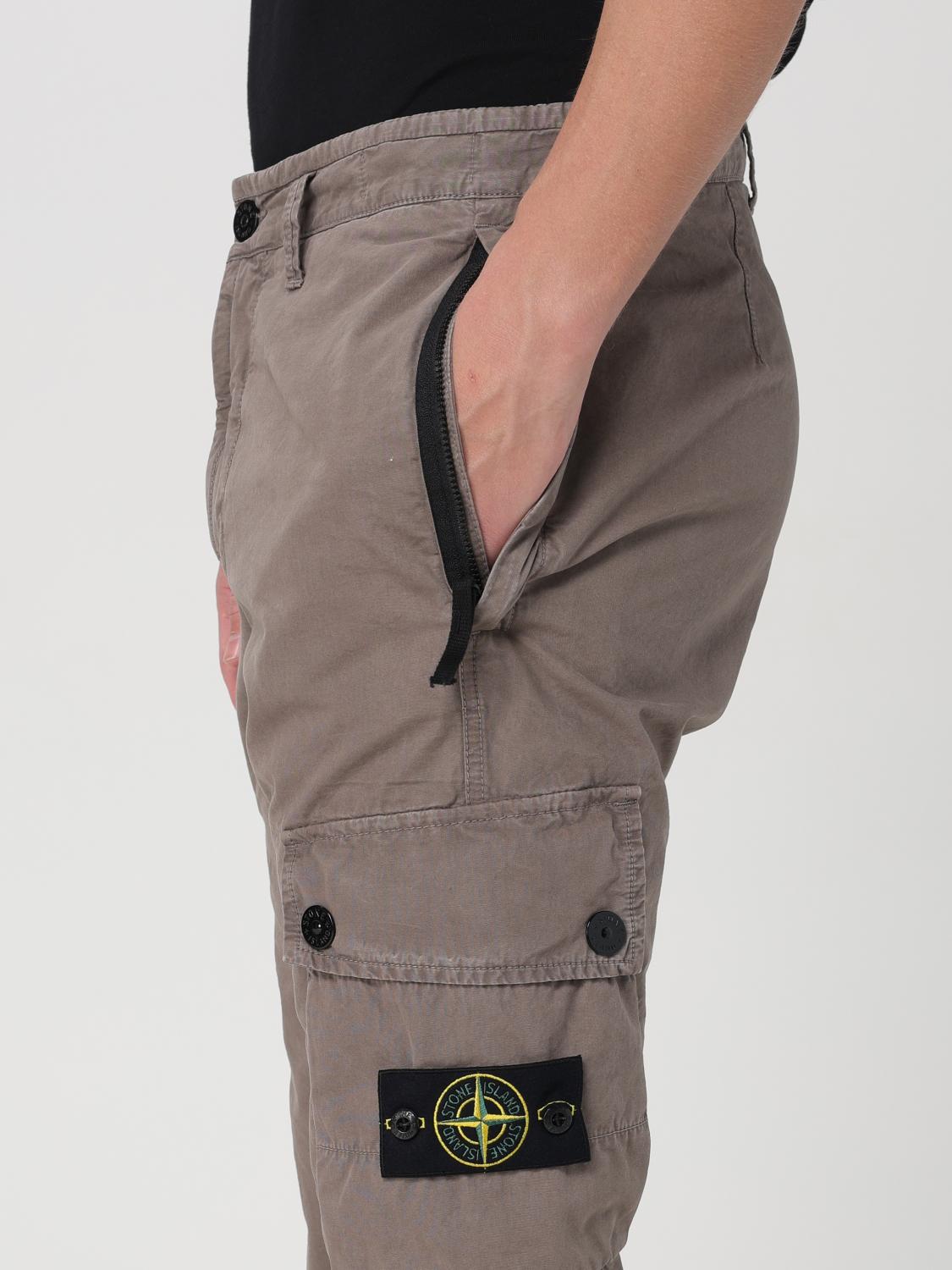 STONE ISLAND パンツ: パンツ メンズ Stone Island, グレー 1 - Img 5