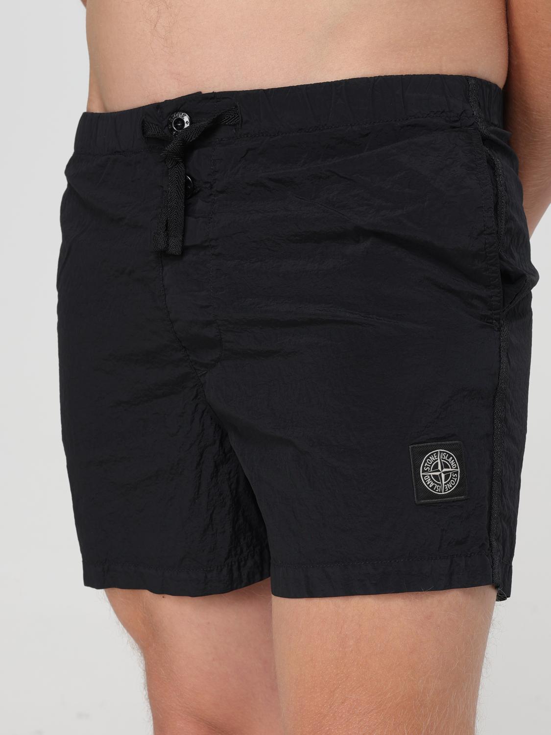 STONE ISLAND SWIMSUIT: Swimsuit men Stone Island, Black - Img 4