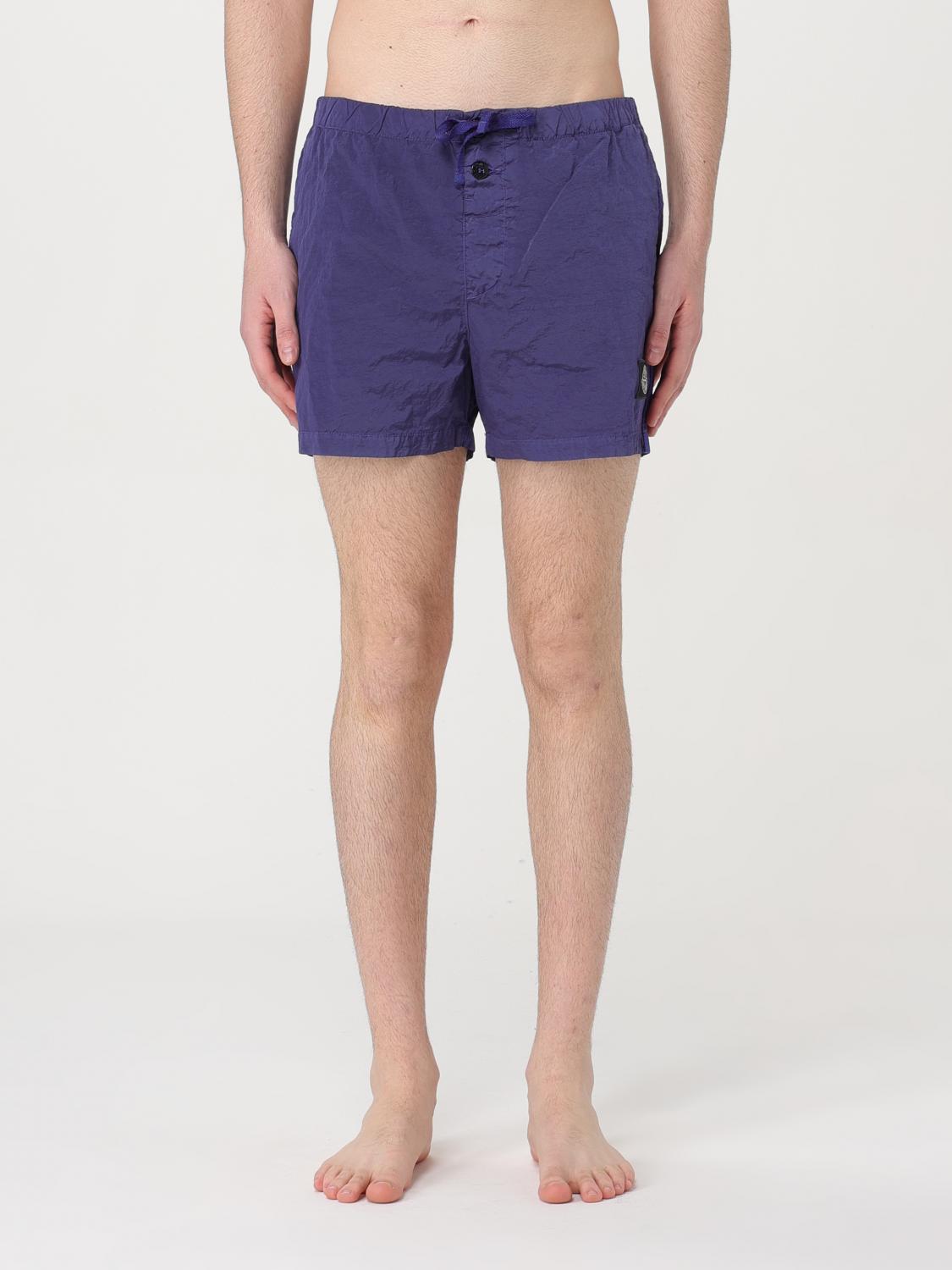 STONE ISLAND BADEMODE: Bademode herren Stone Island, Violett - Img 1