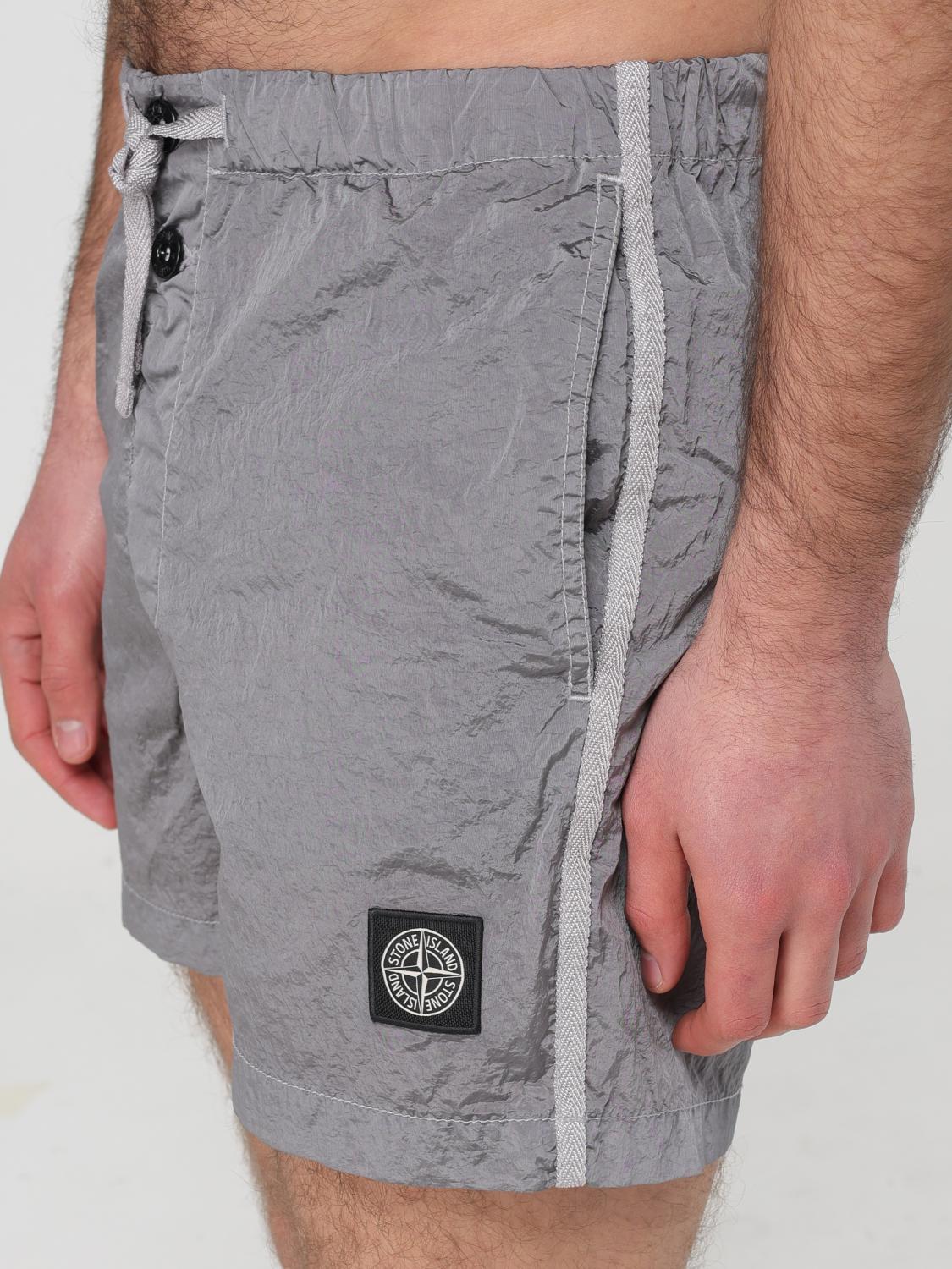 STONE ISLAND BADEMODE: Bademode herren Stone Island, Grau - Img 4