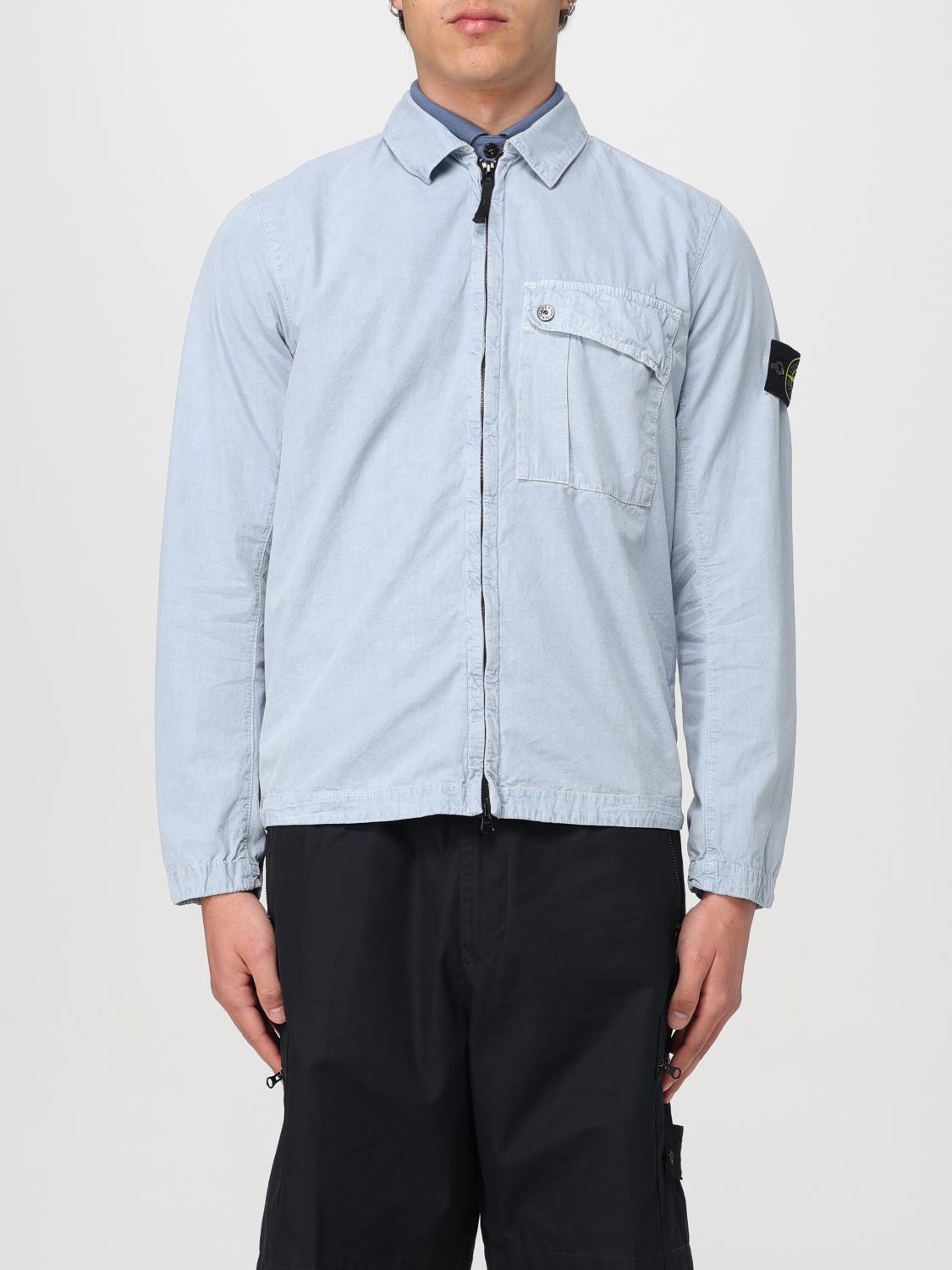 STONE ISLAND JACKE: Hemd herren Stone Island, Hellblau - Img 1