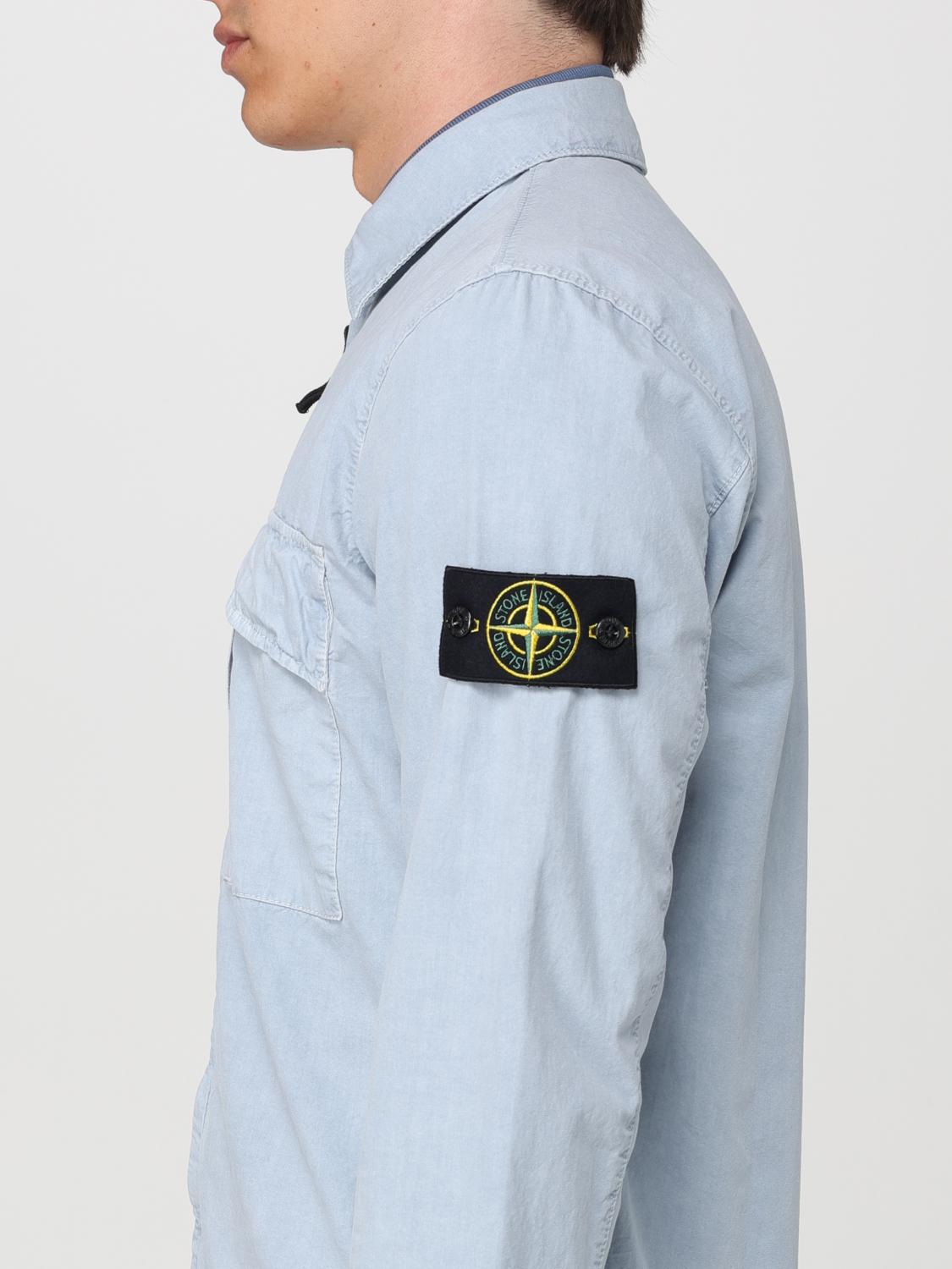 STONE ISLAND JACKE: Hemd herren Stone Island, Hellblau - Img 5