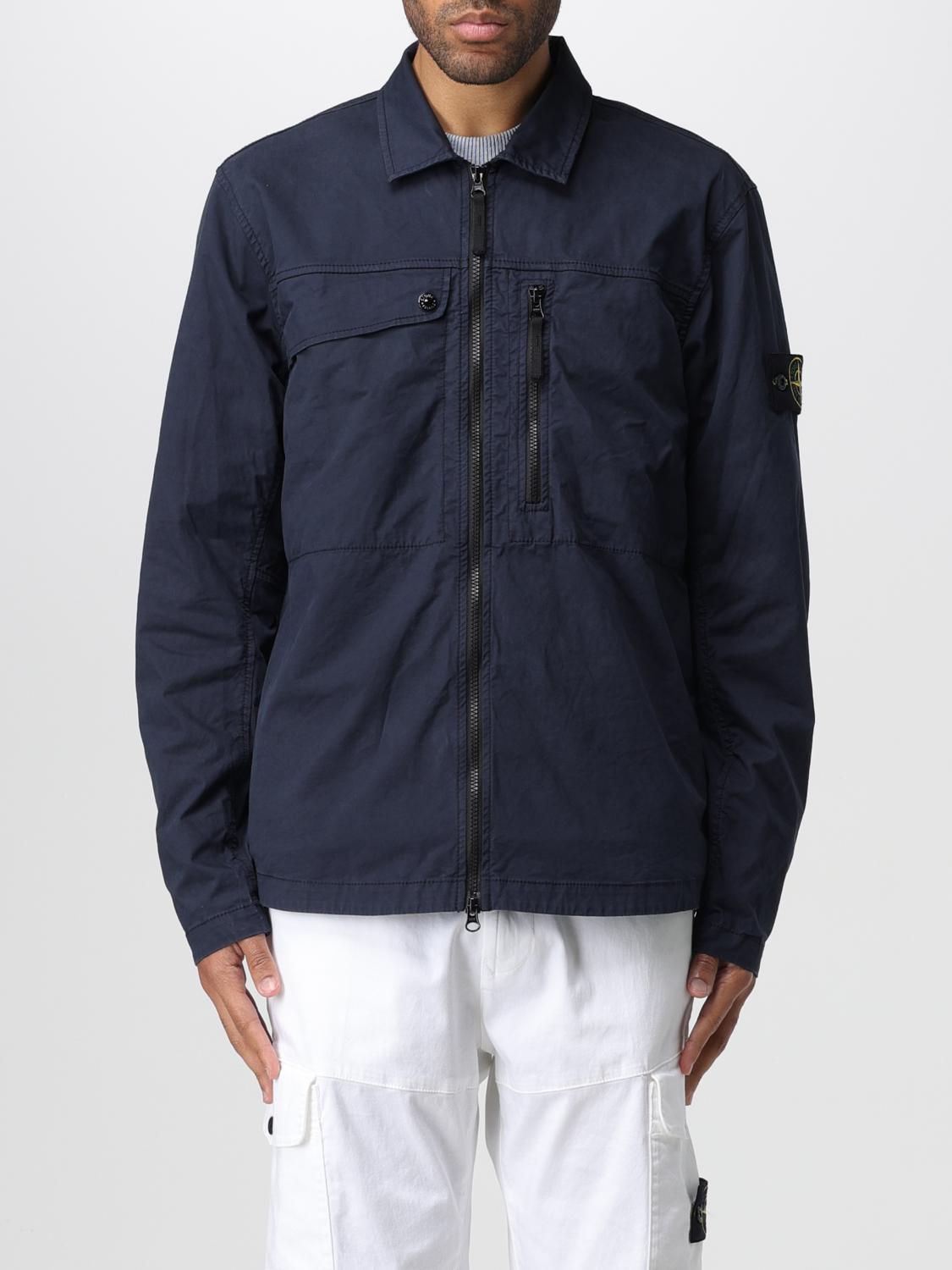 Stone Island - Man - Blue - Shirt
