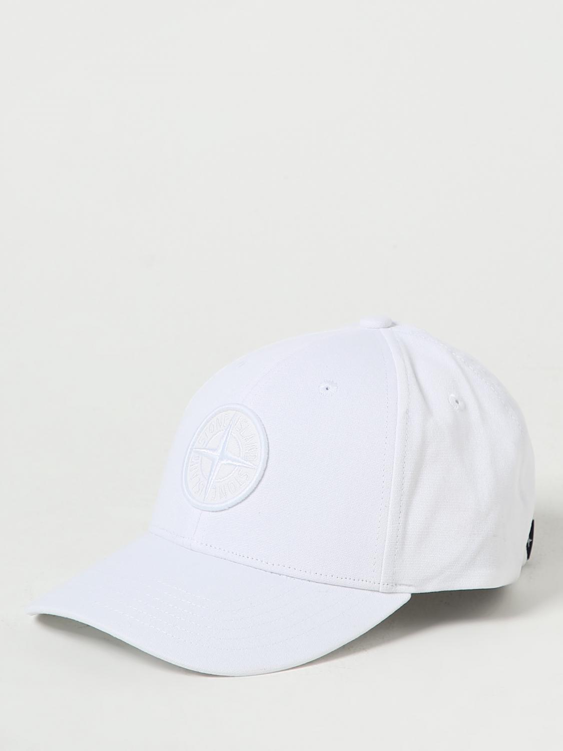 STONE ISLAND 모자: 모자 남성 Stone Island, 화이트 - Img 1