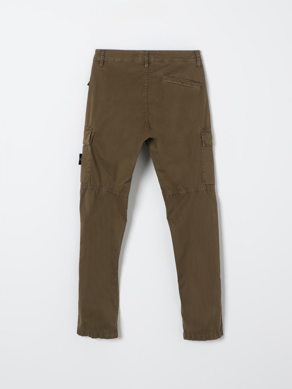 STONE ISLAND JUNIOR PANTS: Pants kids Stone Island Junior, Military - Img 2