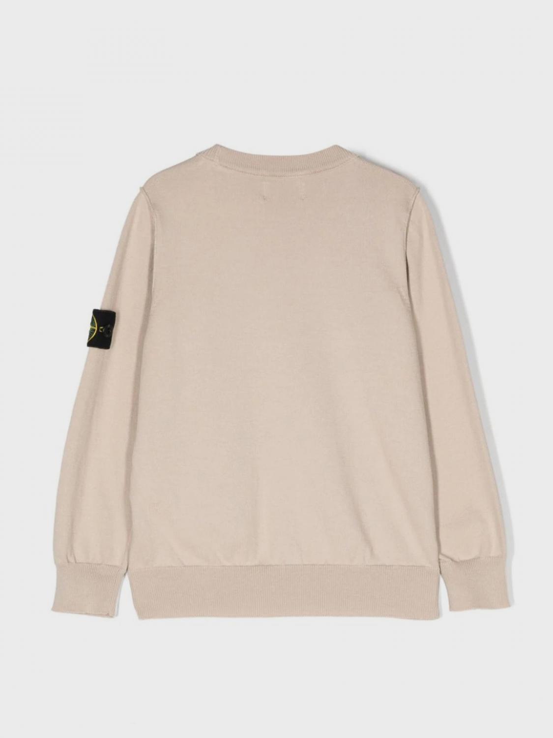 STONE ISLAND JUNIOR PULL: Pull enfant Stone Island Junior, Beige - Img 2