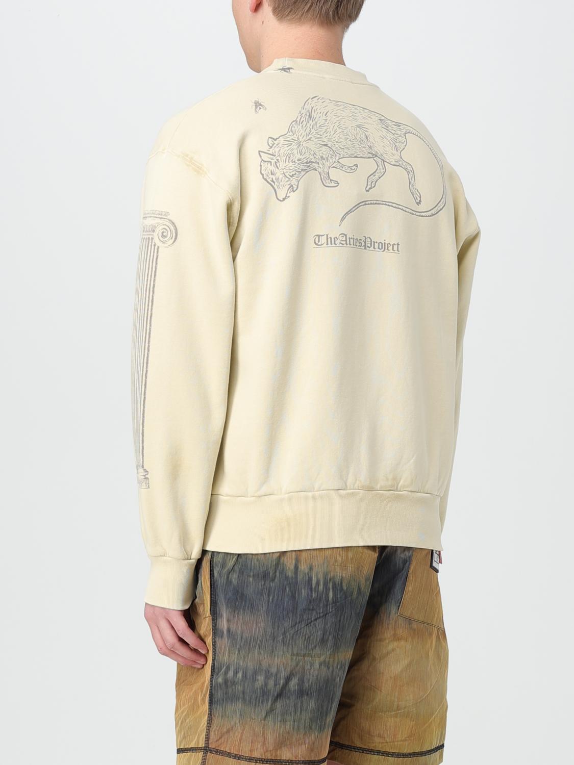 ARIES SWEATSHIRT: Sweatshirt men Aries, Beige - Img 2