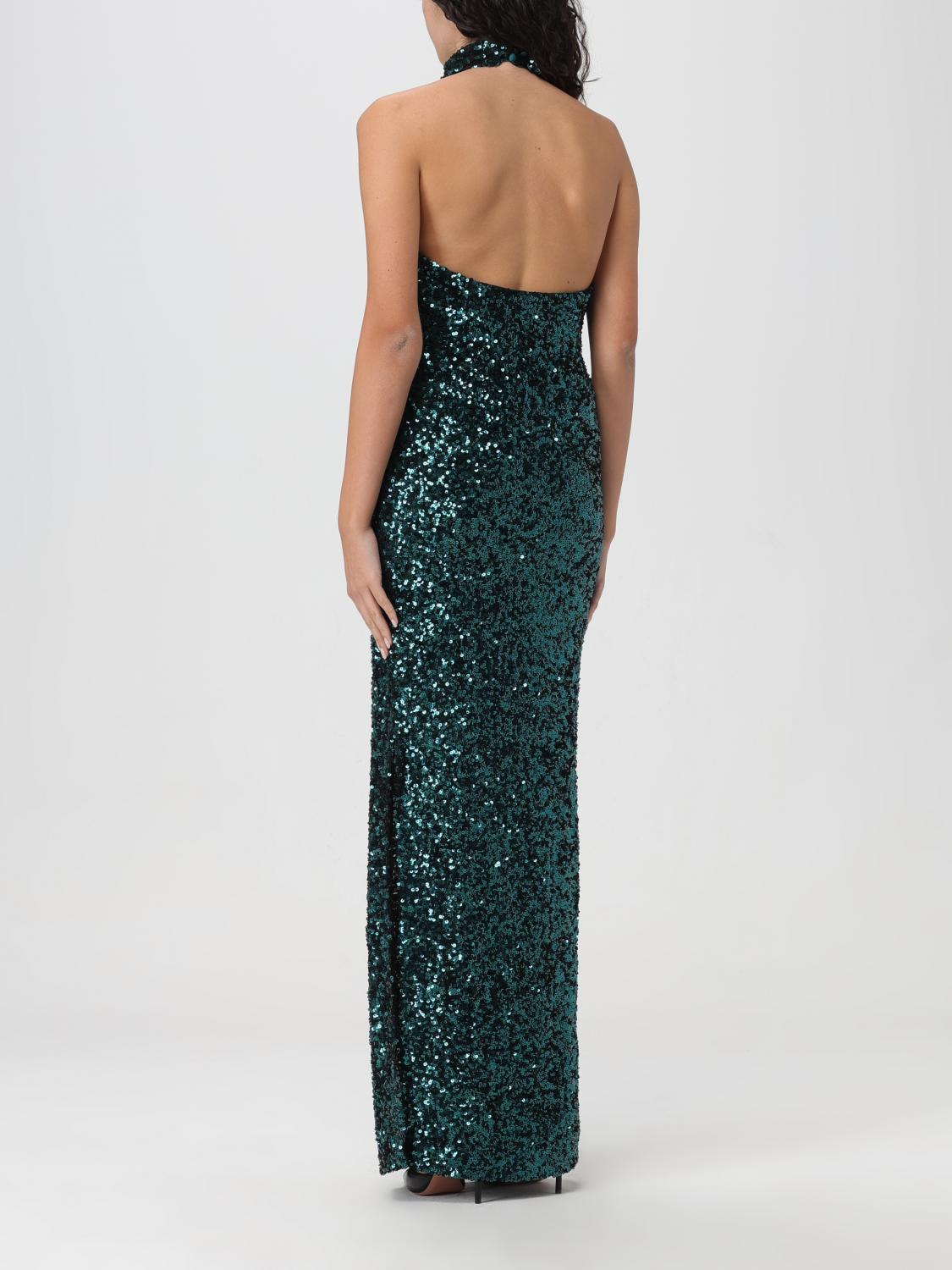 Rotate long sequin dress - Green