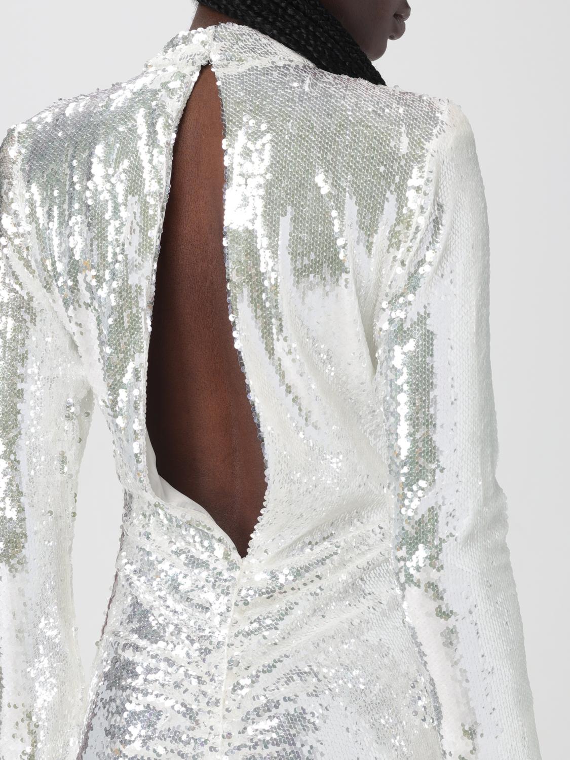 Rotate long dress with bright sequins - White | 111676400 | GIGLIO.COM Rotate long dress with bright sequins - White | 111676400 | GIGLIO.COM